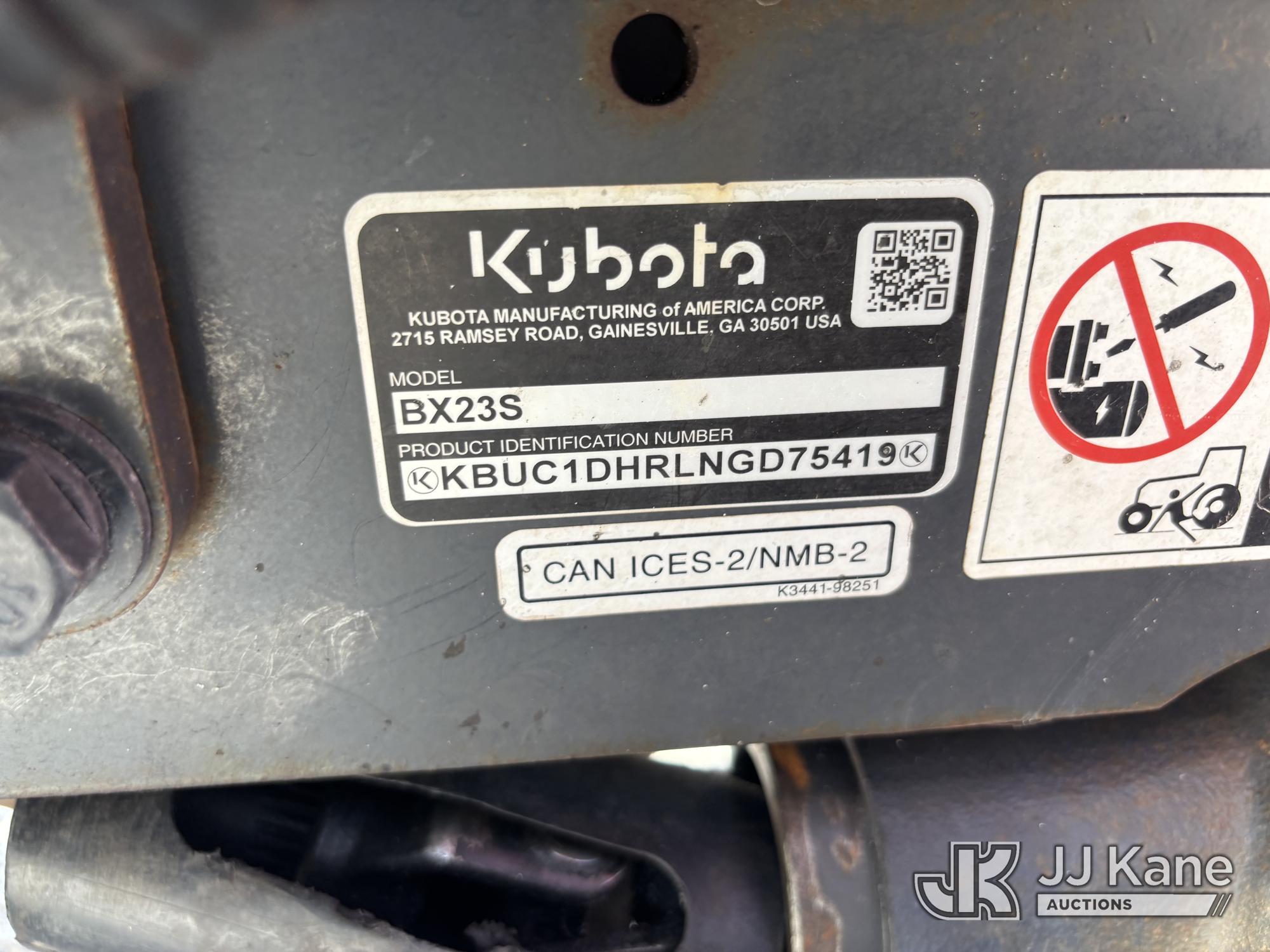 2022 Kubota BX23S 4X4