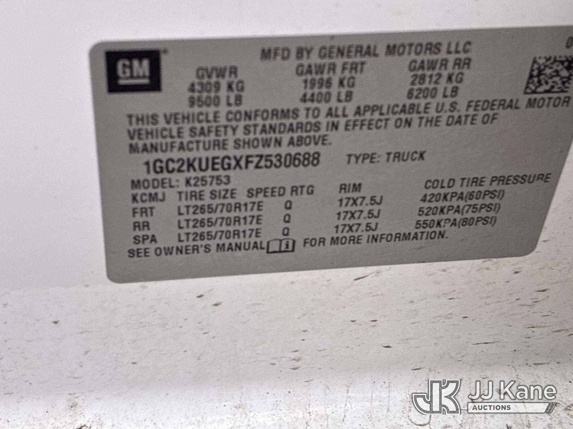 2015 Chevrolet SILVERADO 2500HD 4X4