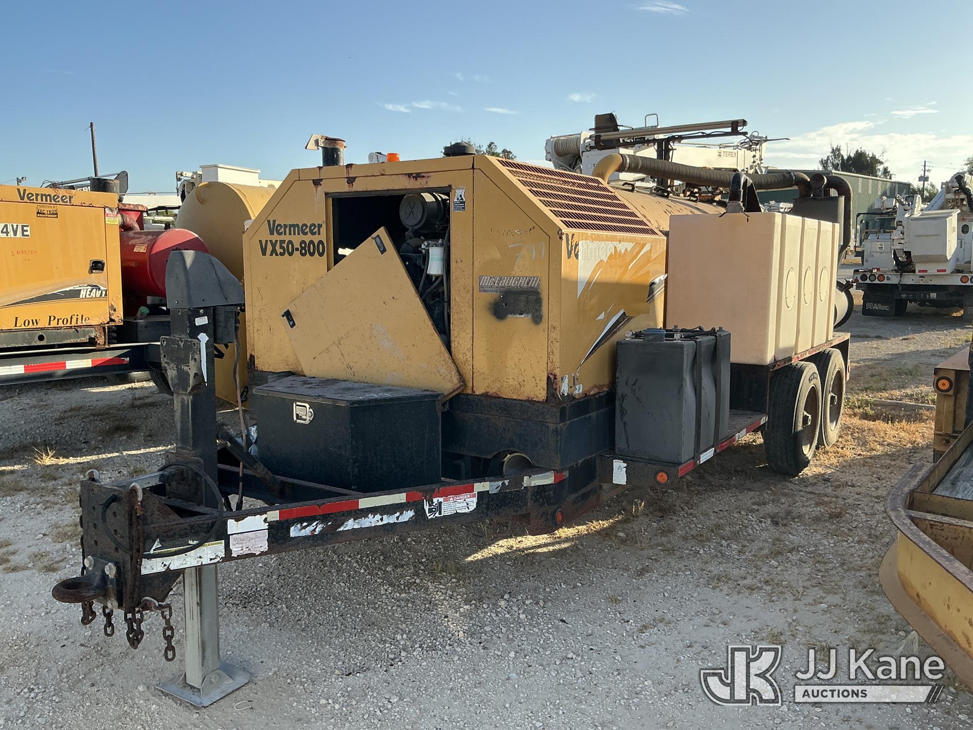 2017 Vermeer VX50-800 T/A Vacuum Excavation Trailer, Cooperative Owned & Maintained