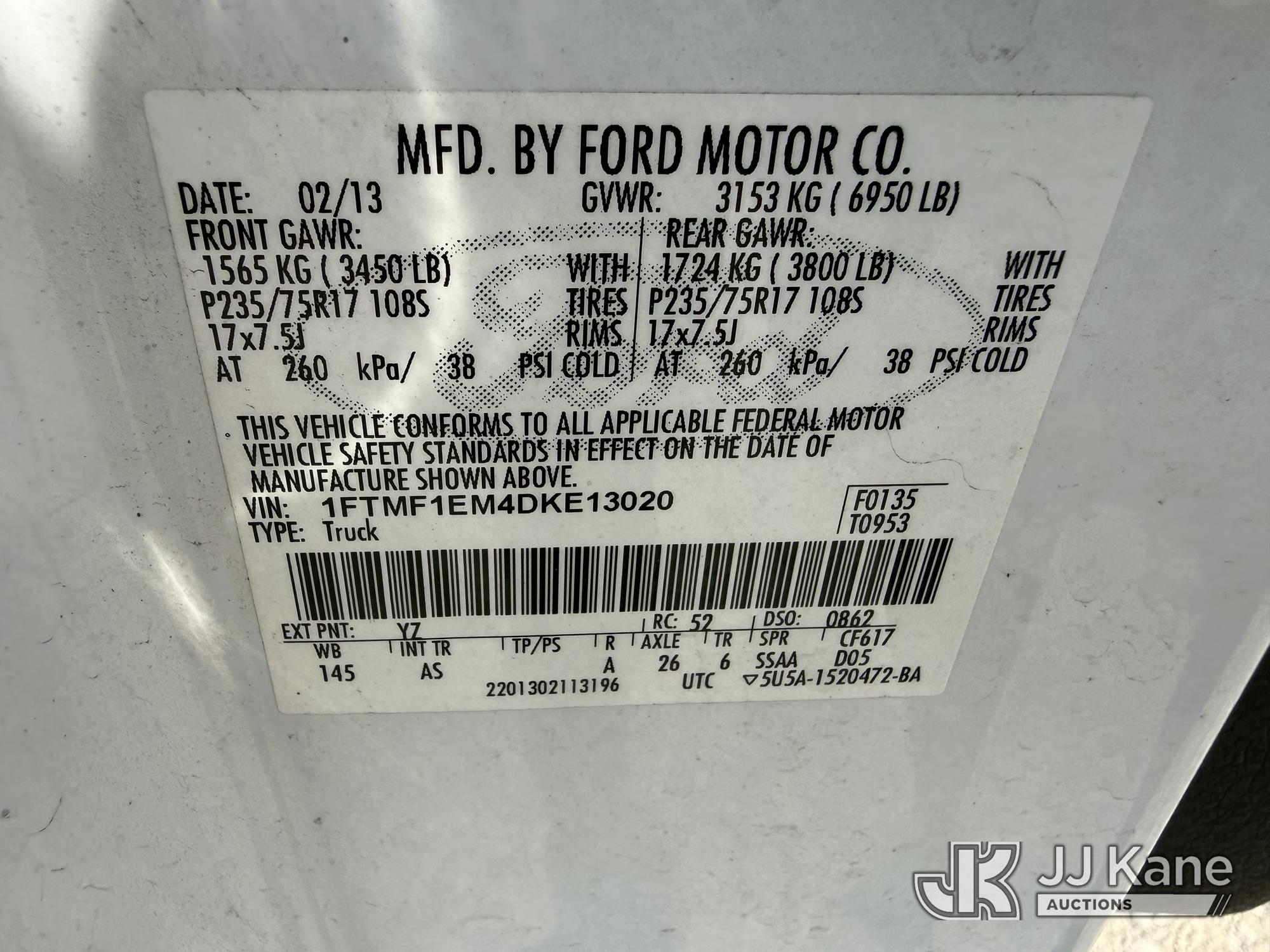 2013 Ford F150 4X4