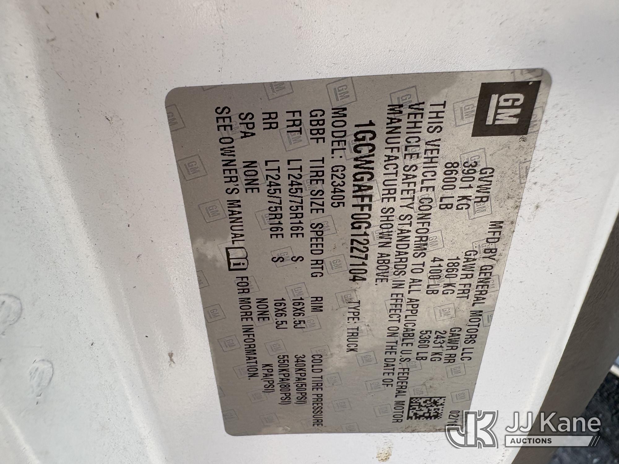 2016 Chevrolet EXPRESS G2500