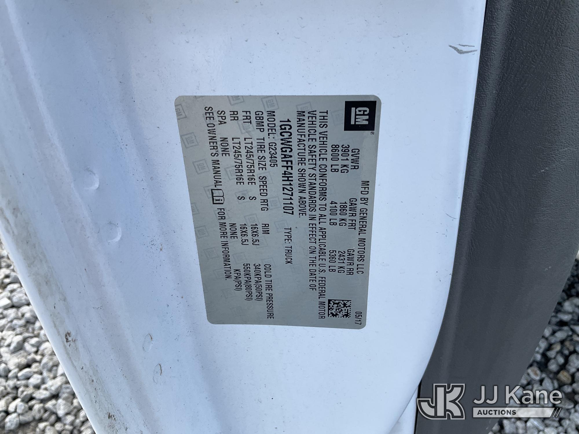 2017 Chevrolet EXPRESS G2500