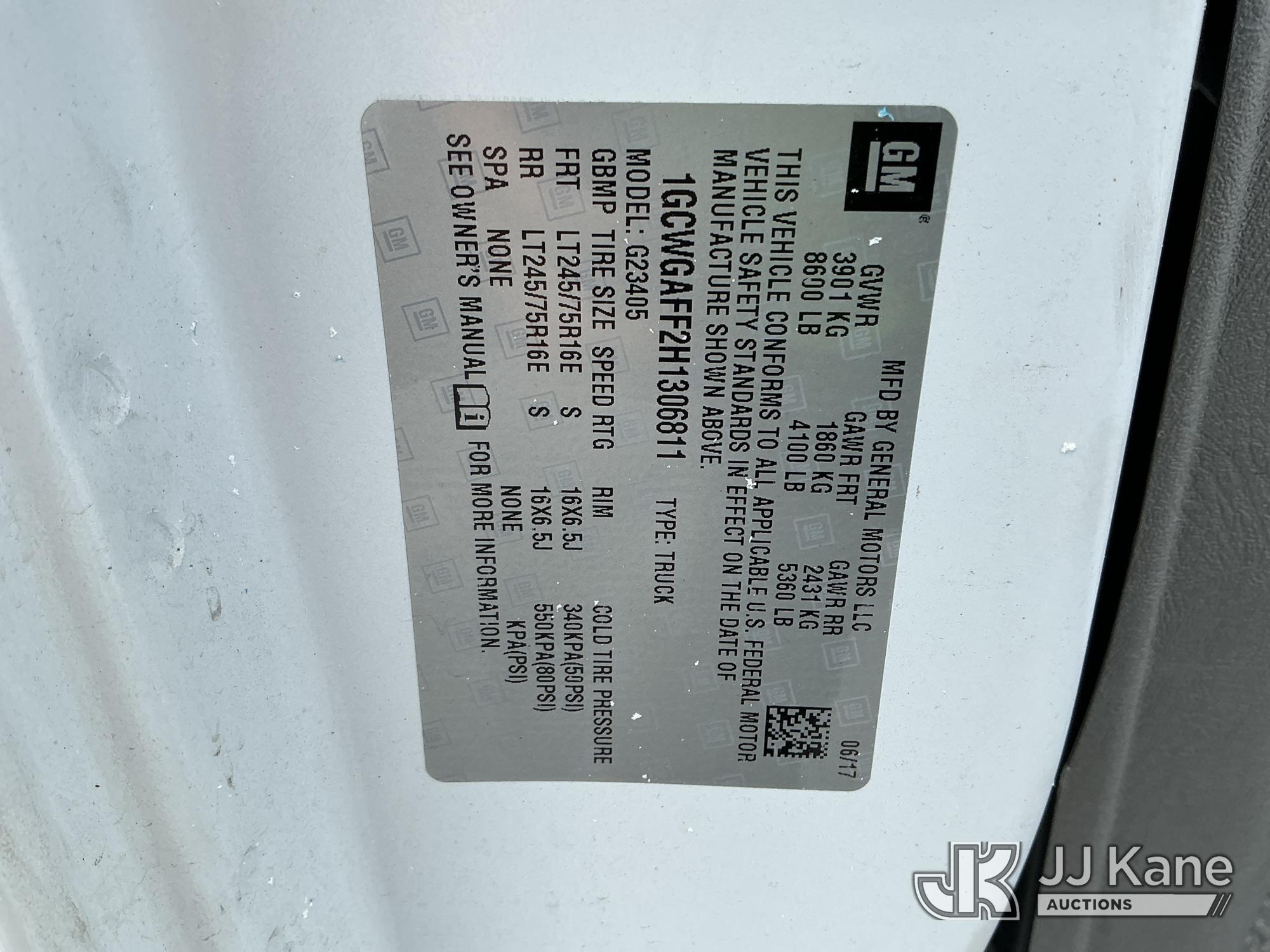 2017 Chevrolet EXPRESS G2500