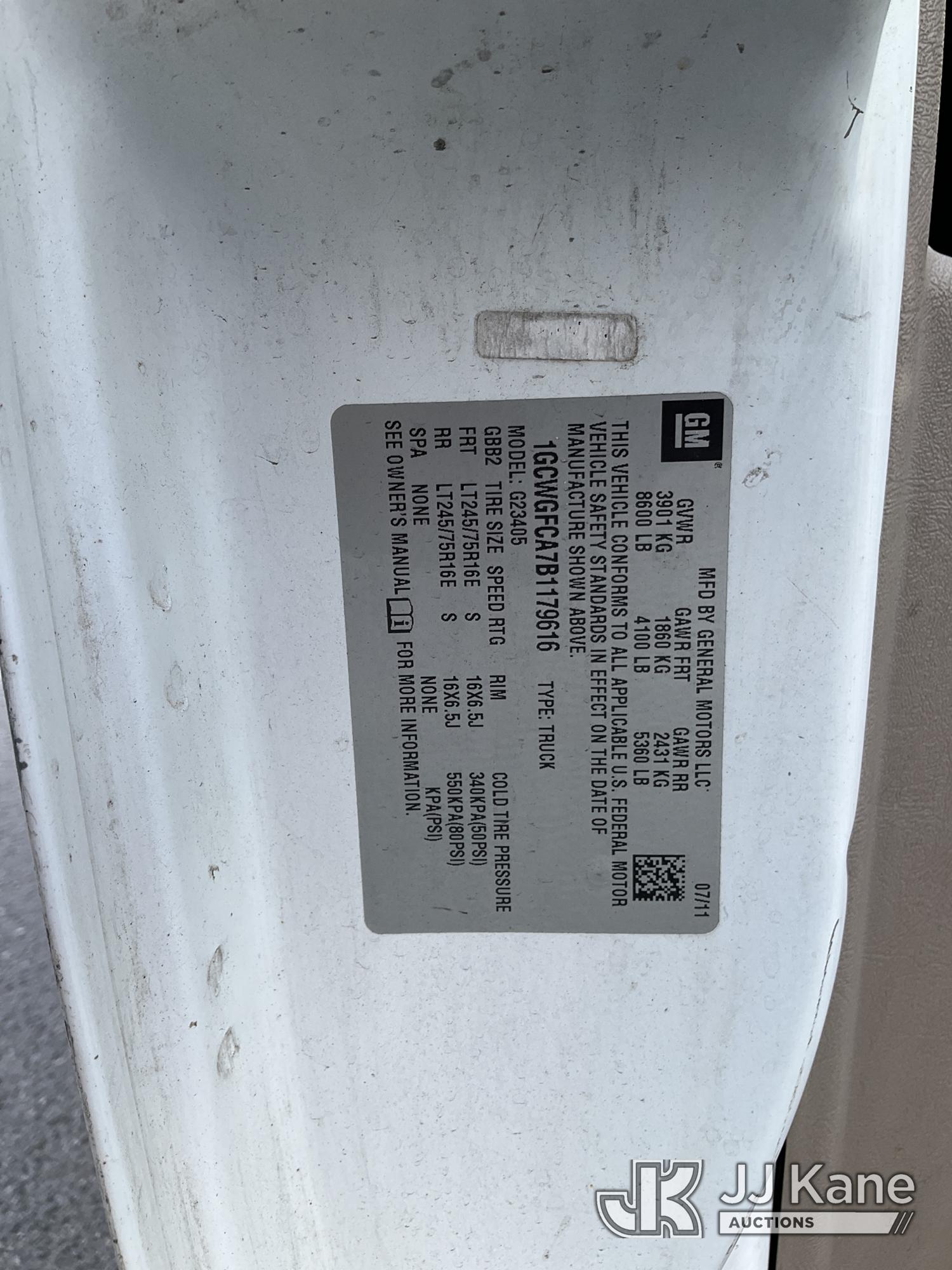2011 Chevrolet EXPRESS G2500