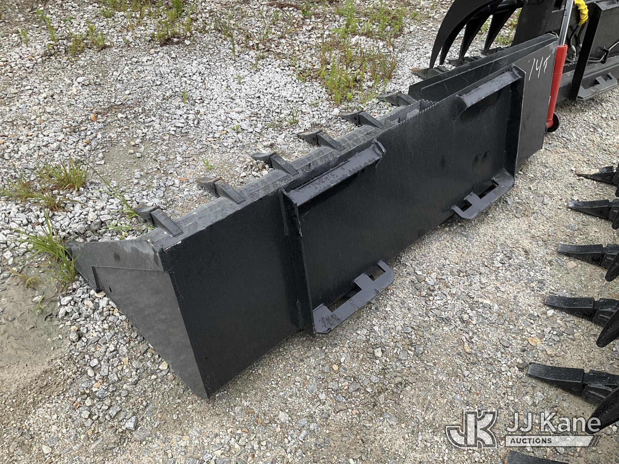 74 Inch Quick Attach Skid Steer Digging Bucket NOTE: This unit is being sold AS IS/WHERE IS via Timed Auction and is located in Villa Rica