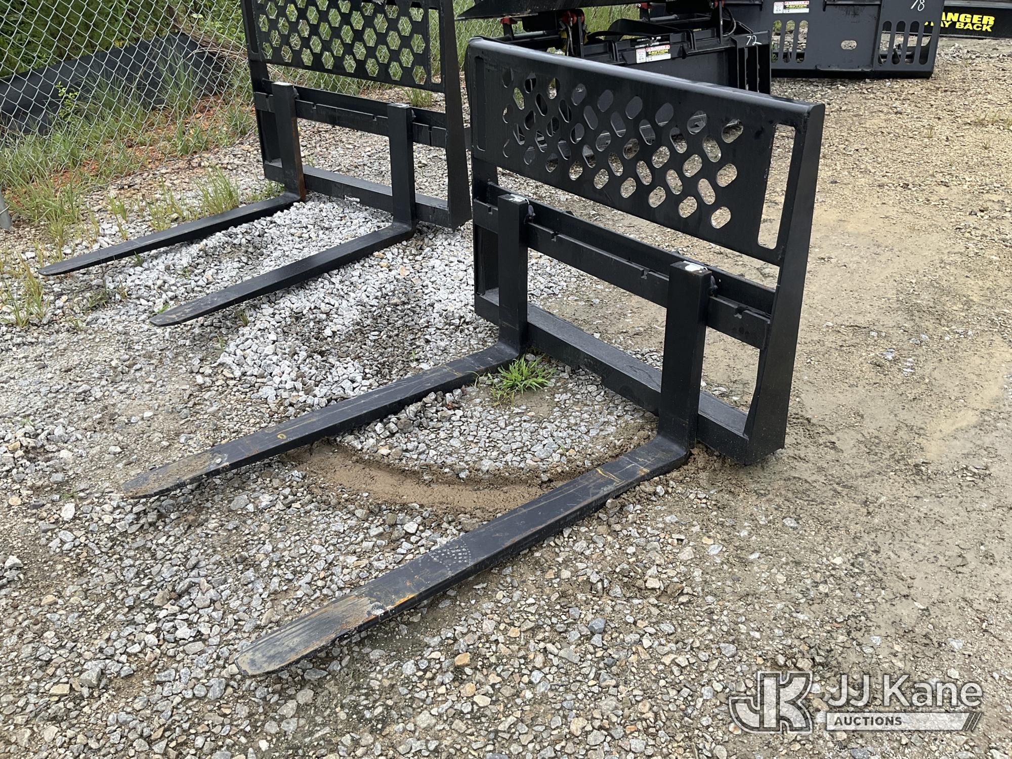 48 Inch Quick Attach Fork Blades NOTE: This unit is being sold AS IS/WHERE IS via Timed Auction and is located in Villa Rica