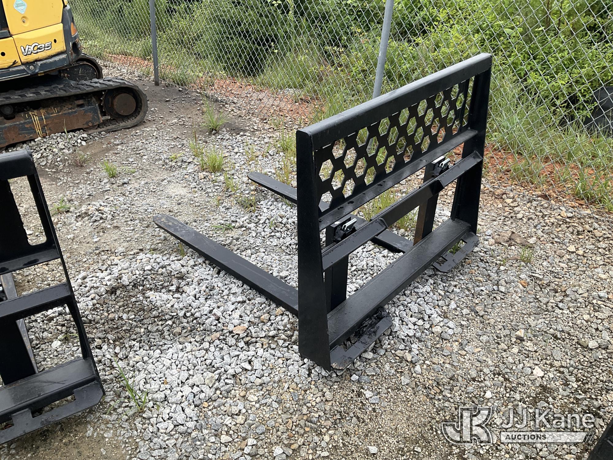 48 Inch Quick Attach Skid Steer Forklift Blades NOTE: This unit is being sold AS IS/WHERE IS via Timed Auction and is located in Villa Rica