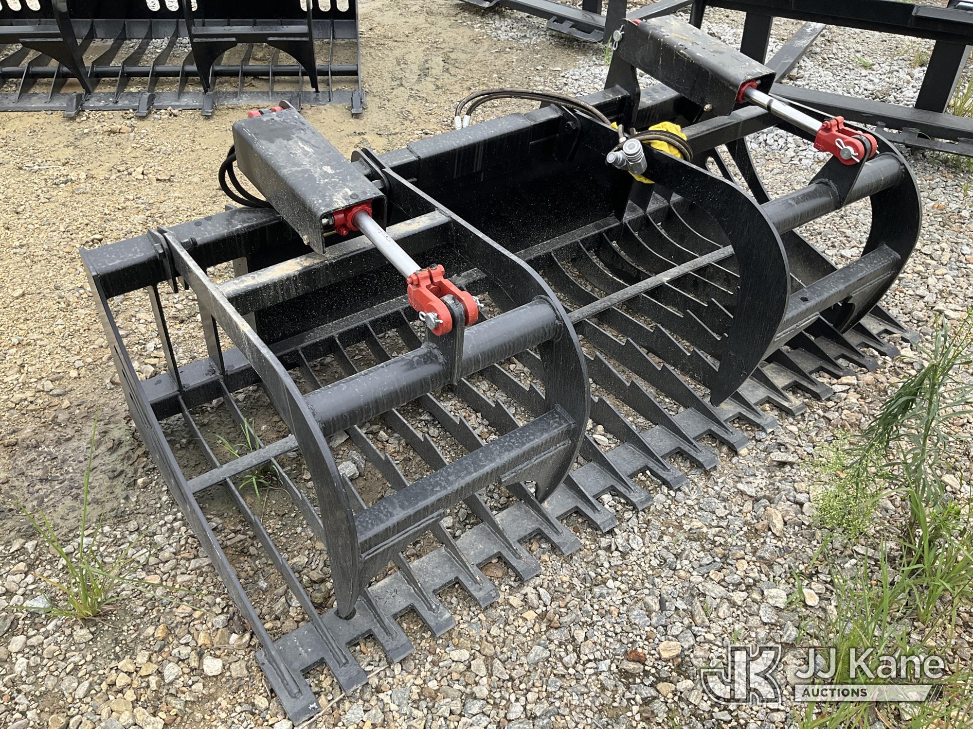 72 Inch Quick Attach Skid Steer Root Rake Grapple NOTE: This unit is being sold AS IS/WHERE IS via Timed Auction and is located in Villa Rica