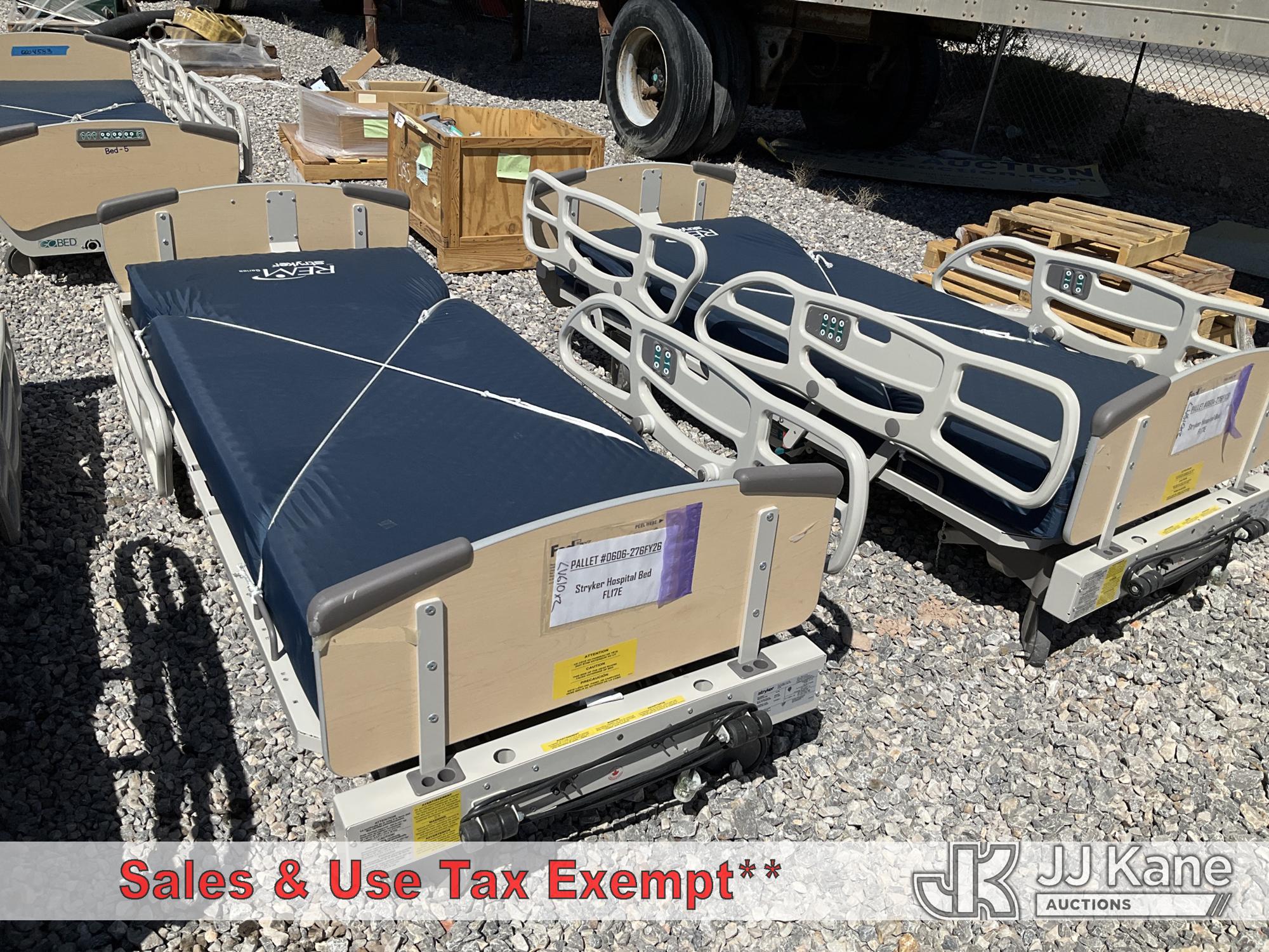 (2) Stryker FL-17E Hospital Beds (Condition Unknown) NOTE: This unit is being sold AS IS/WHERE IS via Timed Auction and is located in Las Vegas