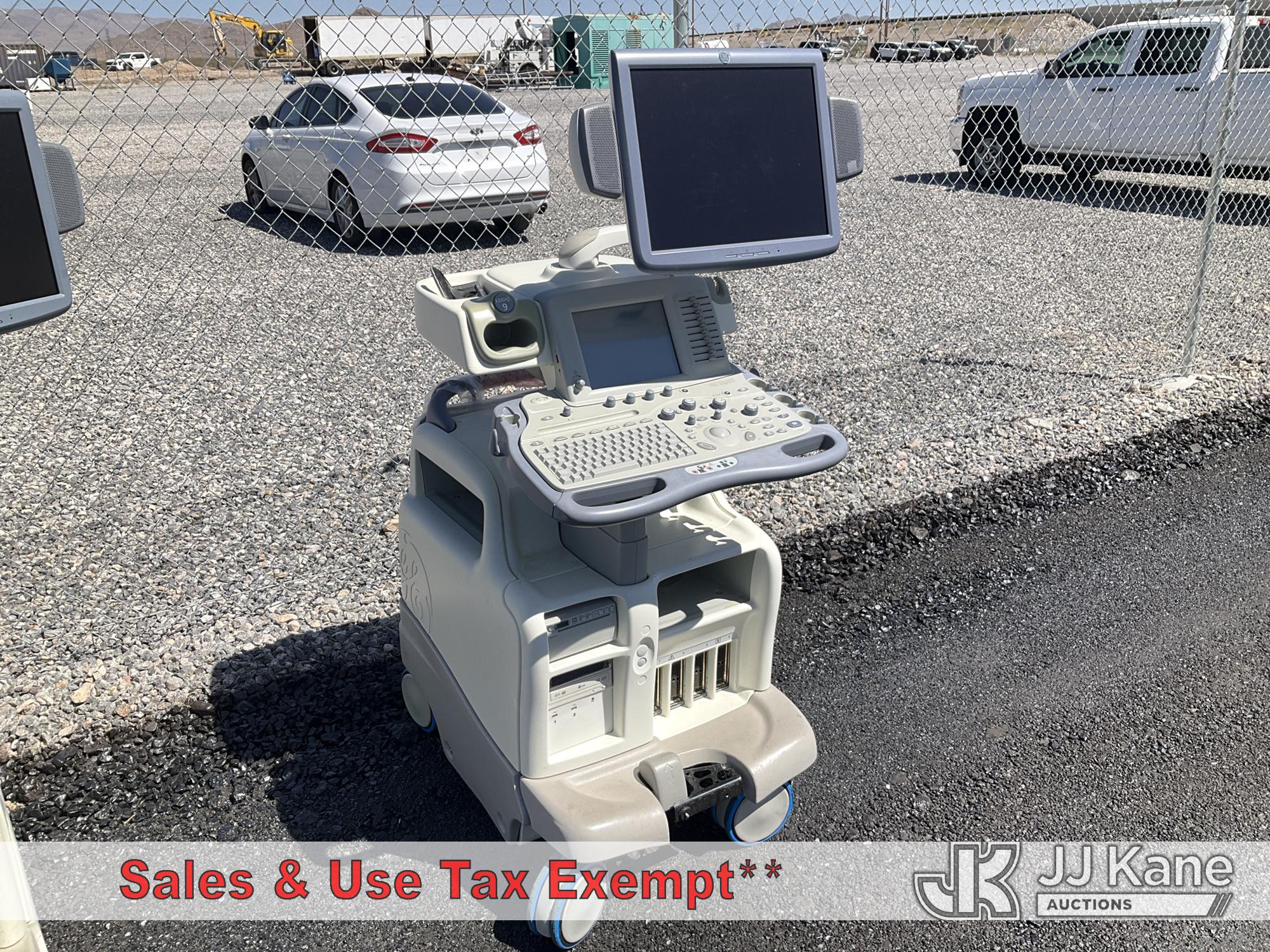 GE Ultrasound Logiq 9 Model 5177000 (Condition Unknown) NOTE: This unit is being sold AS IS/WHERE IS via Timed Auction and is located in Las Vegas