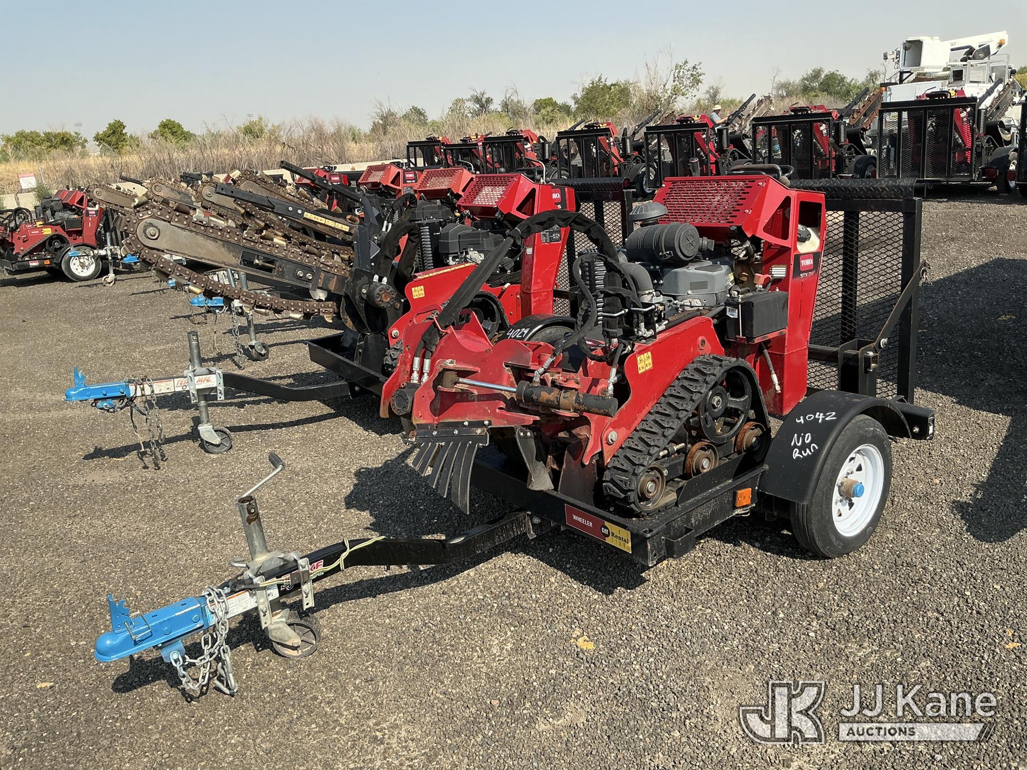 Toro STX-26 Walk-Behind Stump Grinder, Trailer is Non-Titled