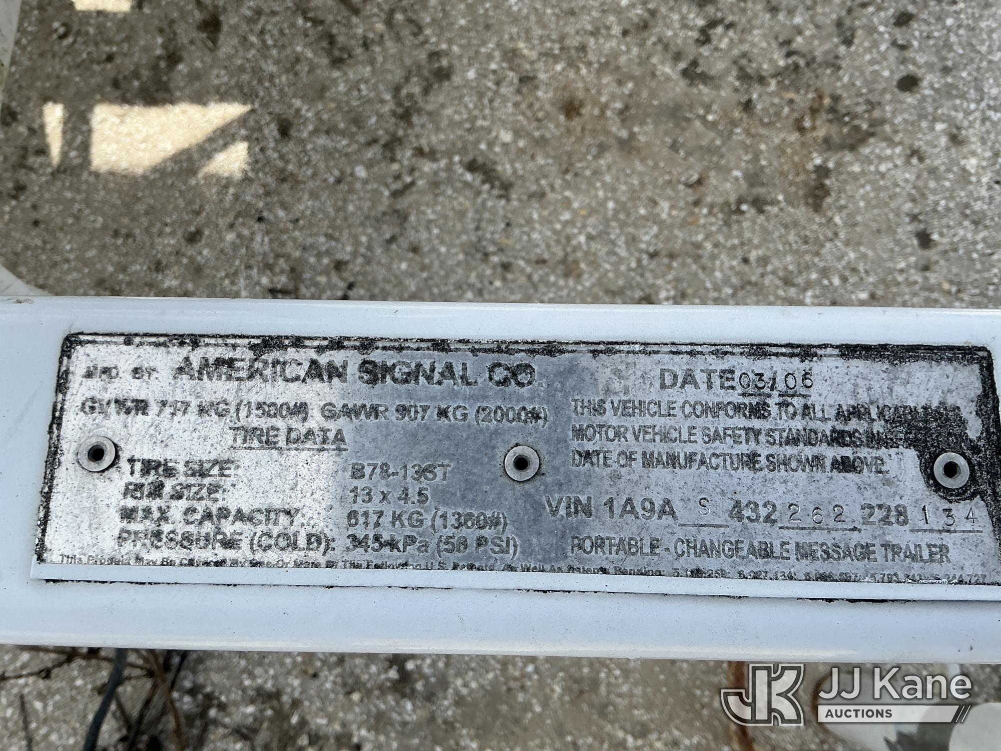 2006 American Signal MESSAGE BOARD