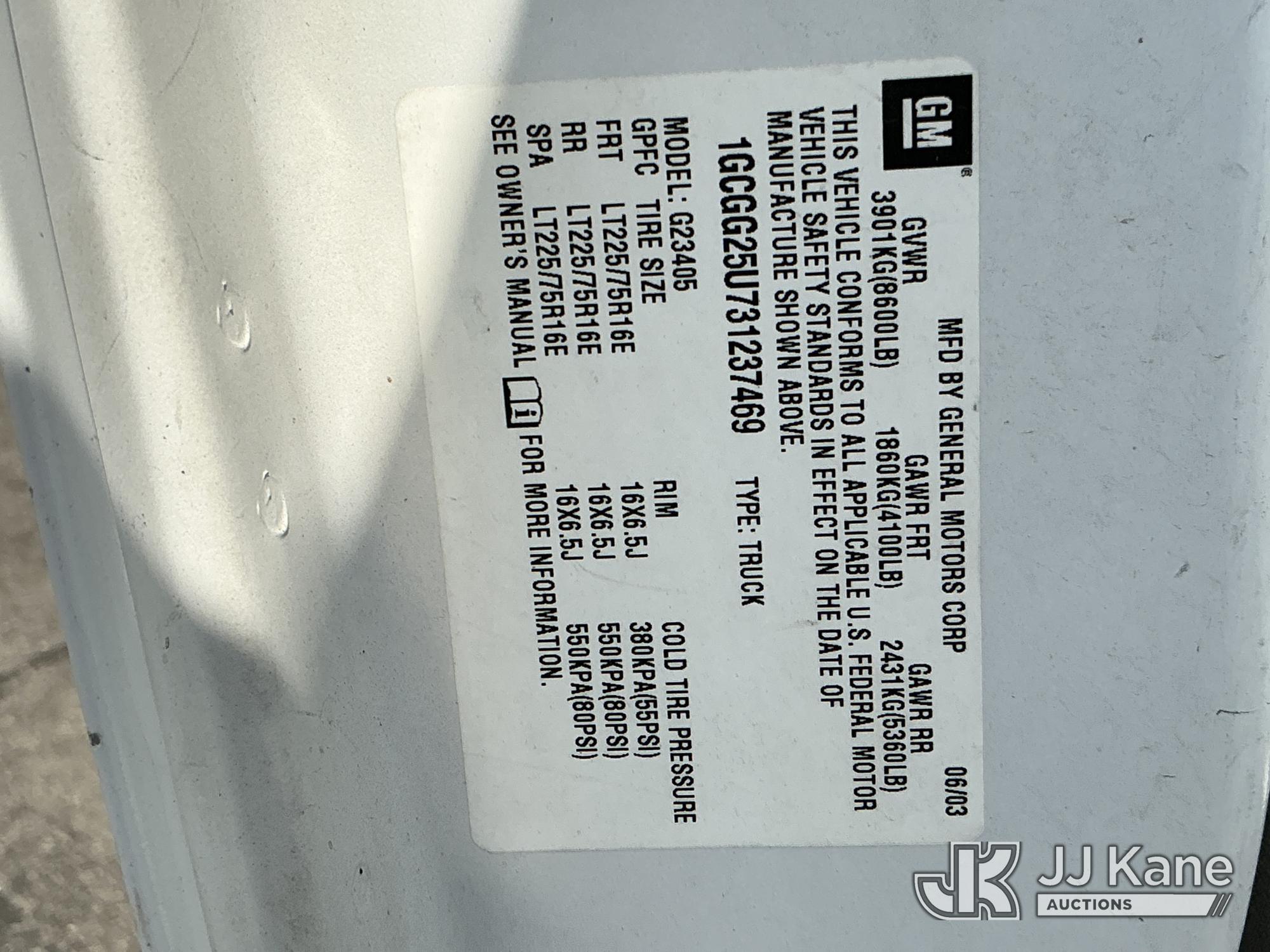 2003 Chevrolet EXPRESS G2500