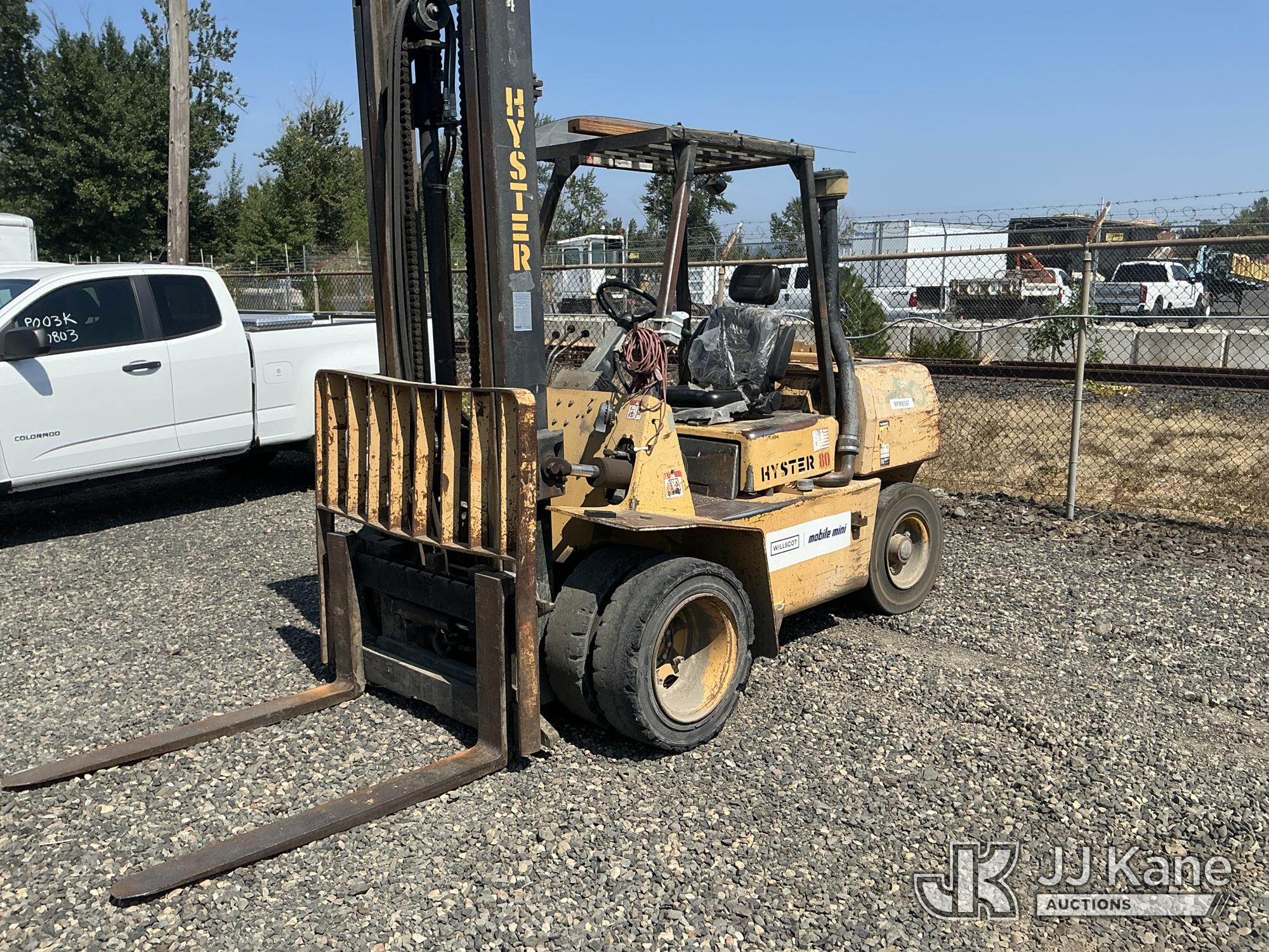 1991 Hyster H80XL Solid Tired Forklift
