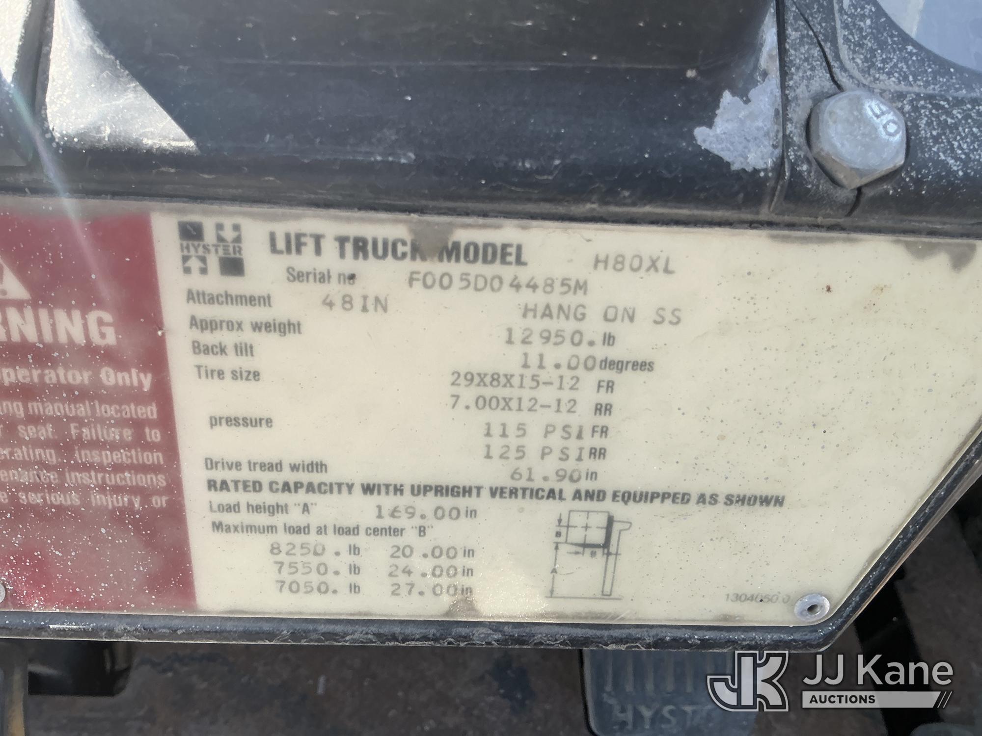 1991 Hyster H80XL
