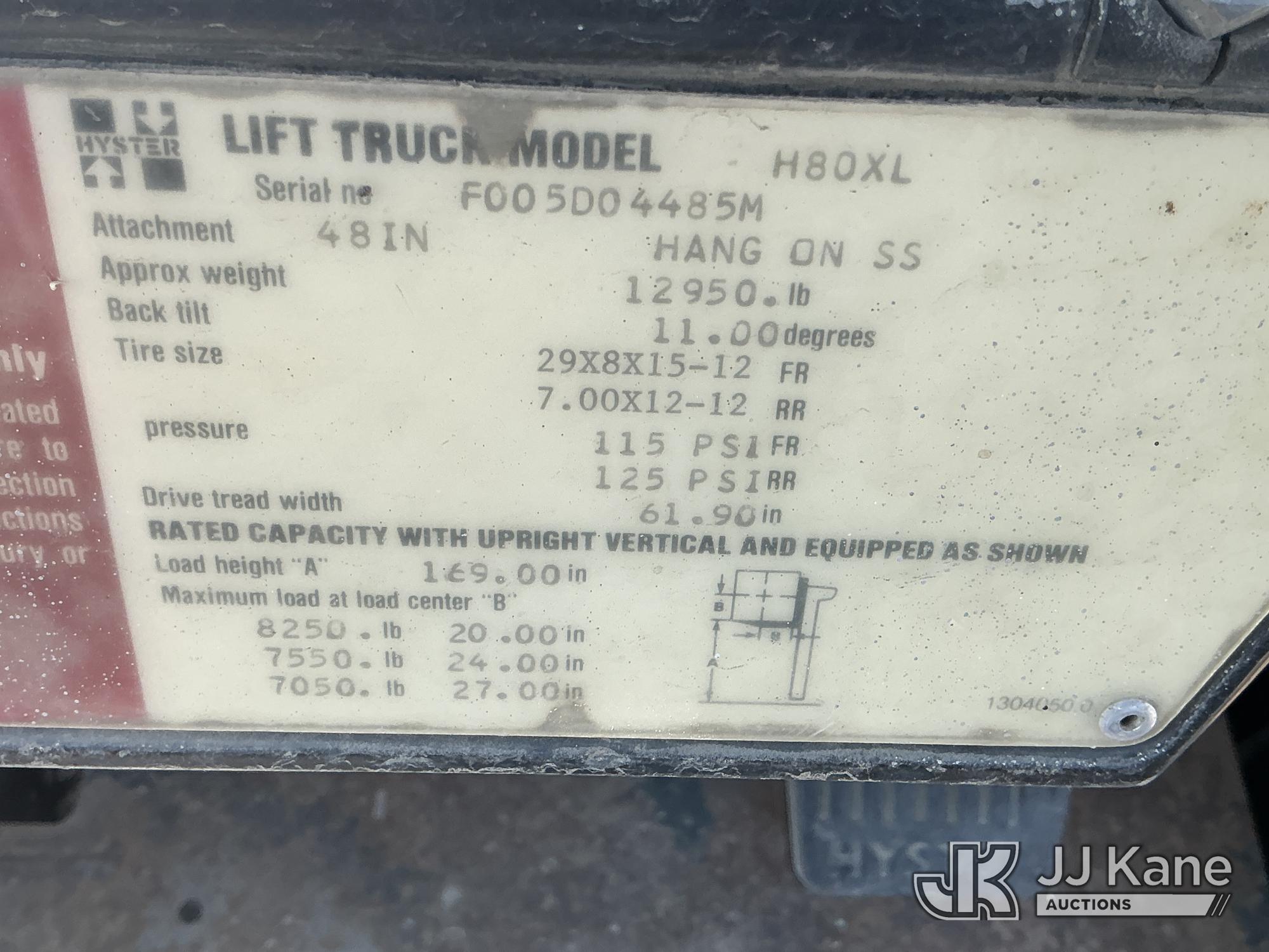 1991 Hyster H80XL