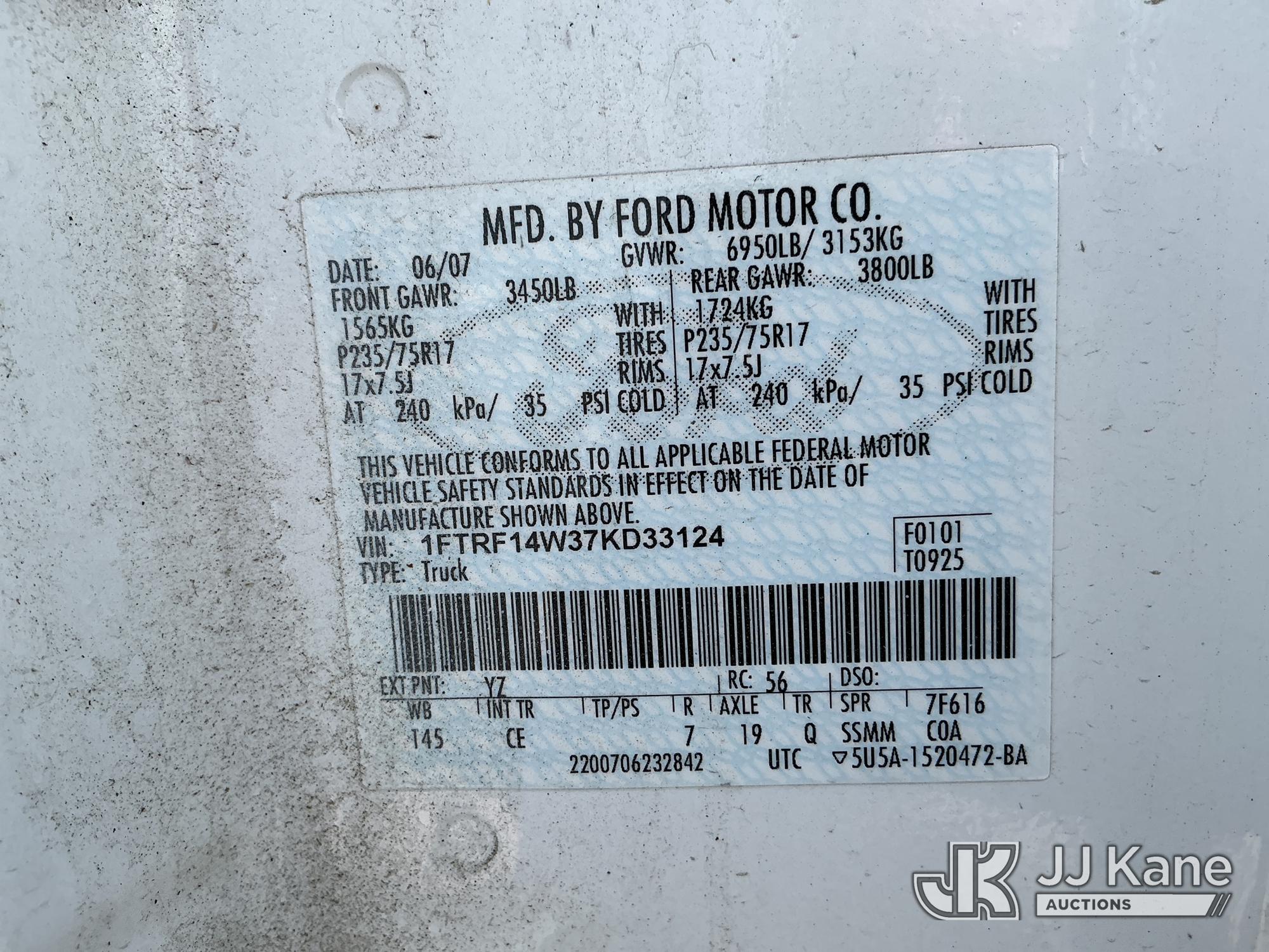 2007 Ford F150 4X4