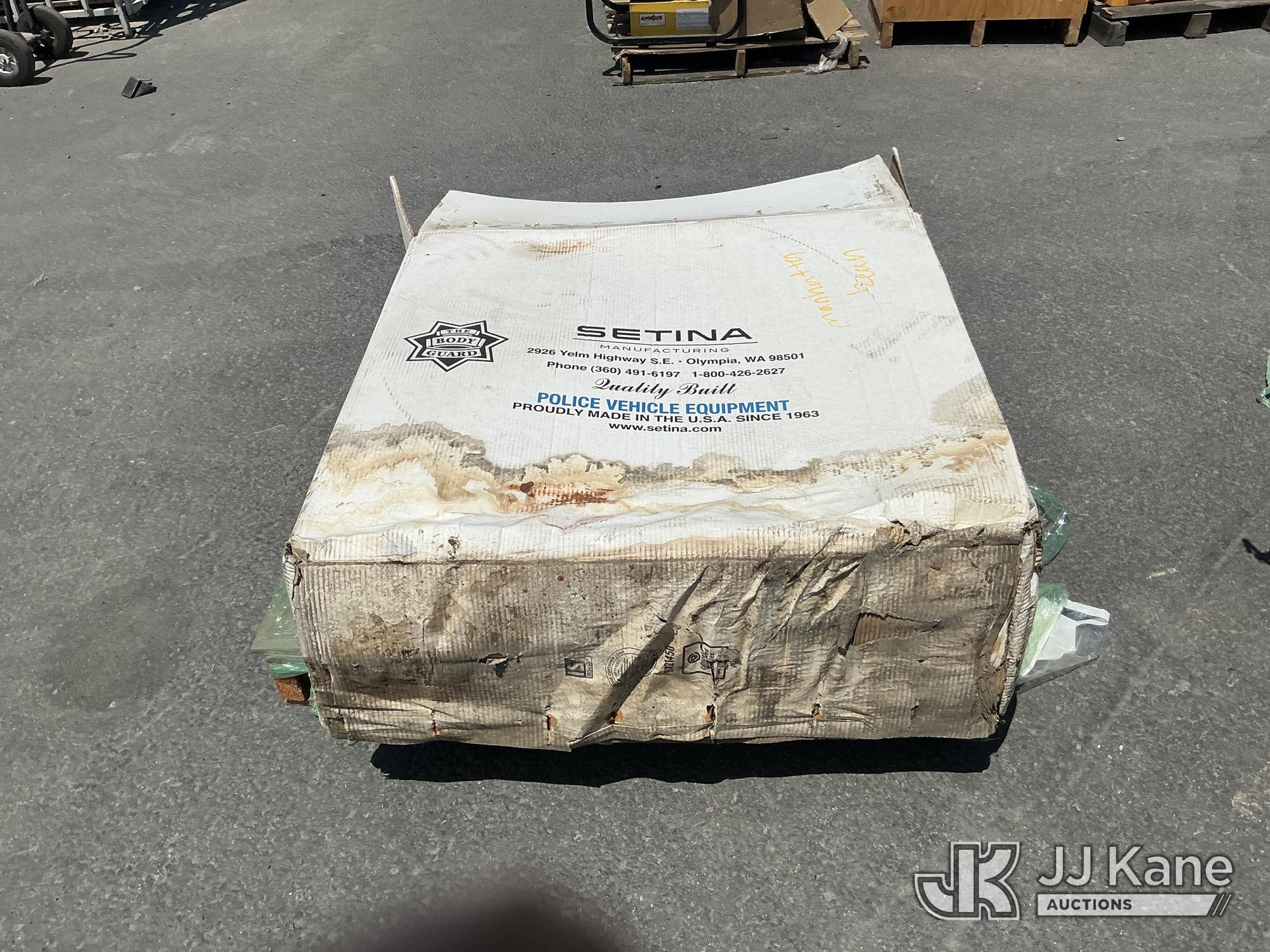 Setina Police Vehicle Equipment (Used) NOTE: This unit is being sold AS IS/WHERE IS via Timed Auction and is located in Jurupa Valley