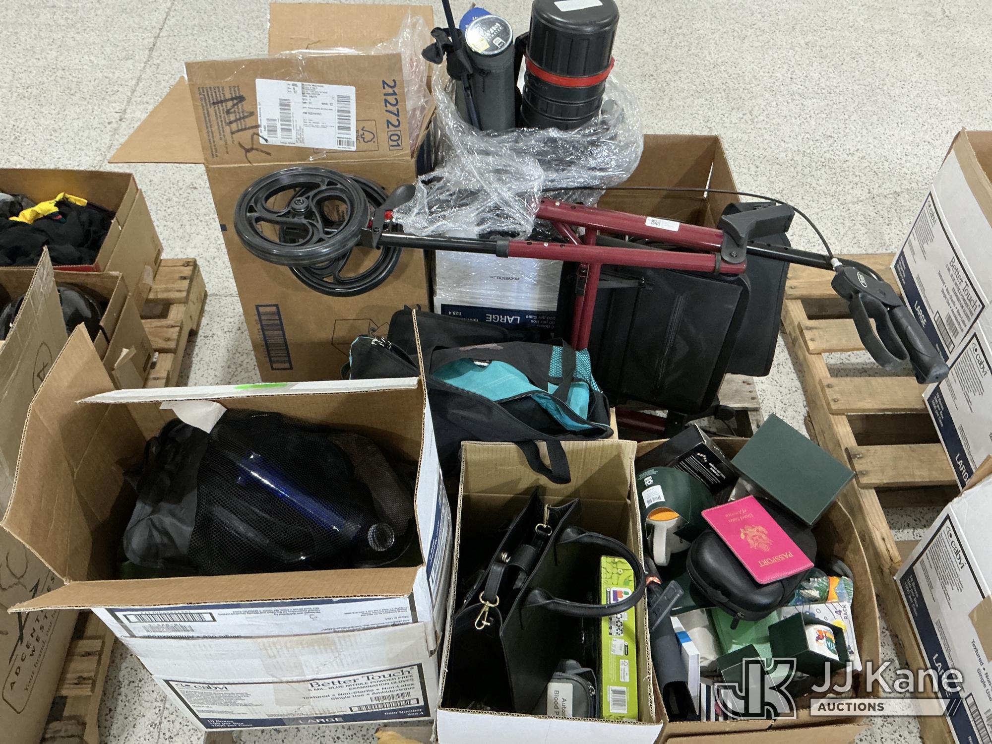 Pallet w/ Airport Lost & Found NOTE: This unit is being sold AS IS/WHERE IS via Timed Auction and is located in Salt Lake City