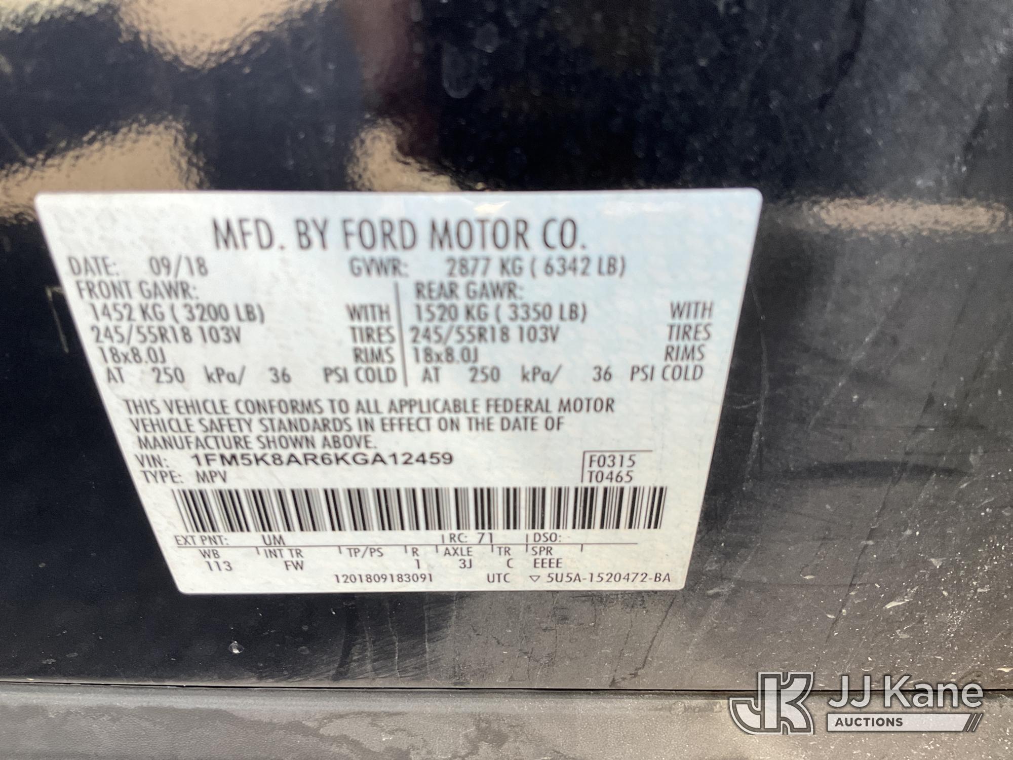 2019 Ford EXPLORER AWD POLICE INTERCEPTOR