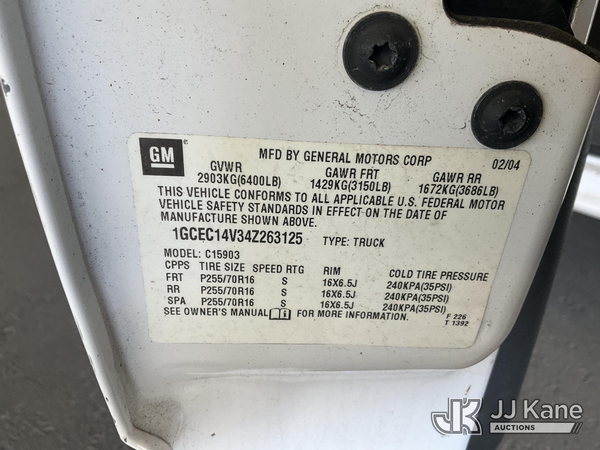 2004 Chevrolet SILVERADO 1500