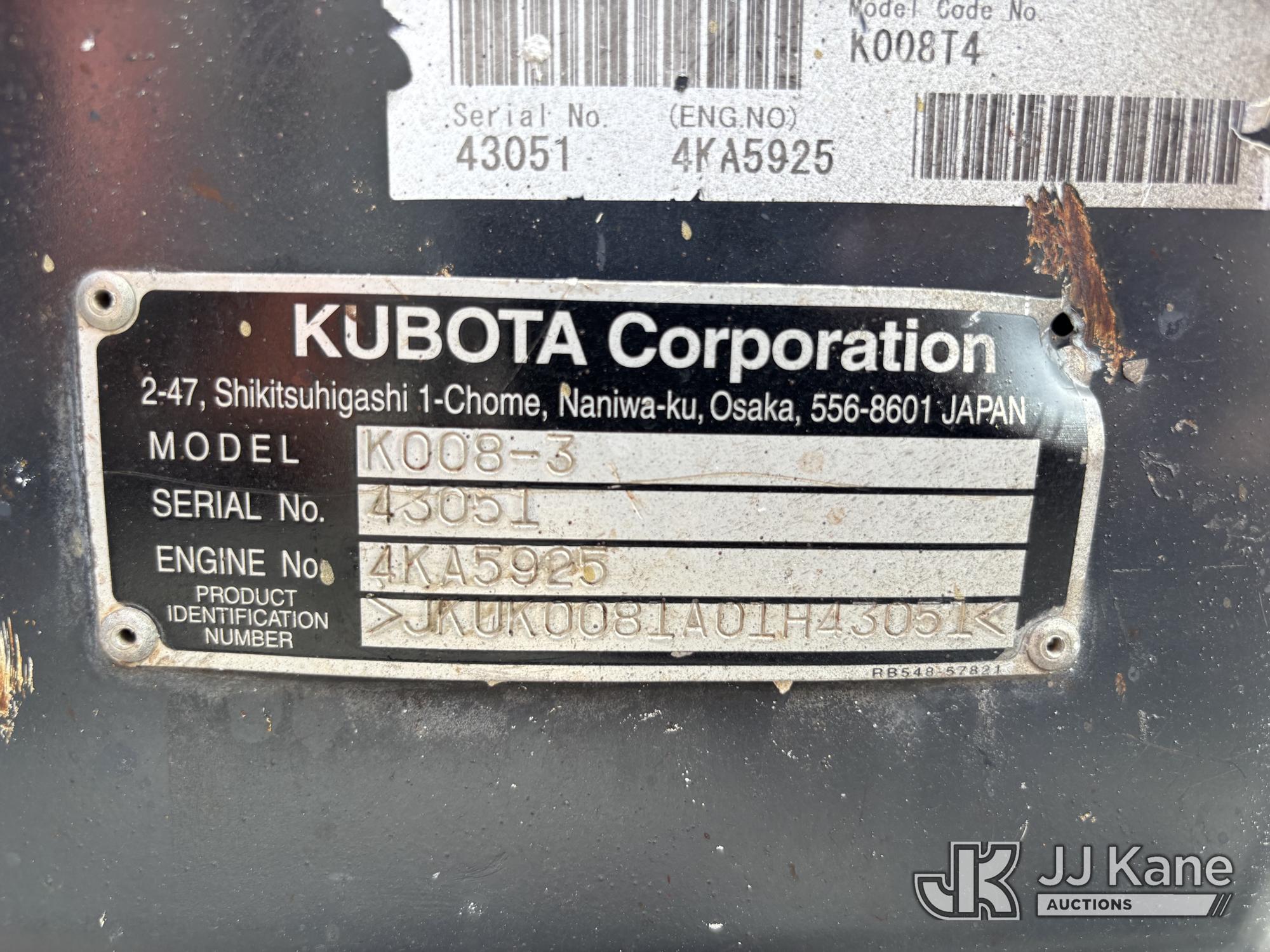 2019 Kubota K008-3