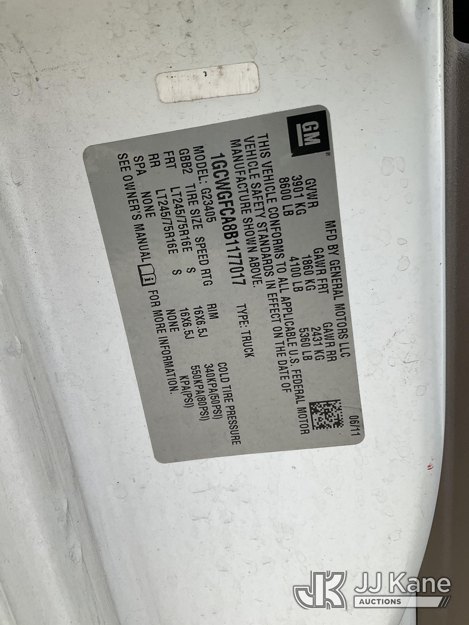 2011 Chevrolet Express G2500