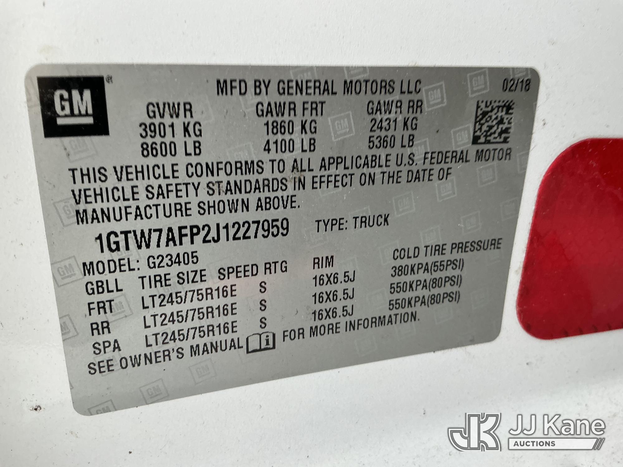 2018 GMC SAVANA
