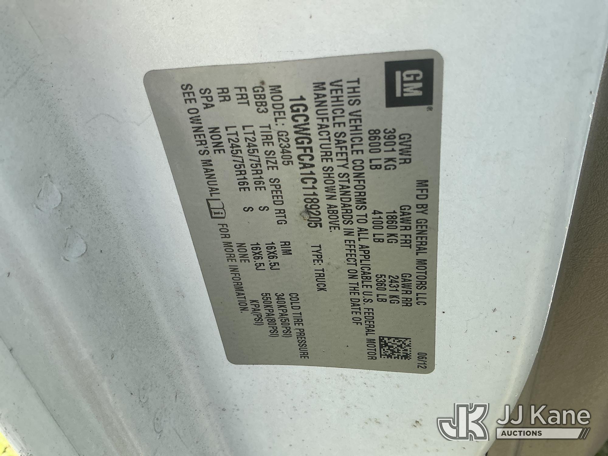 2012 Chevrolet Express G2500