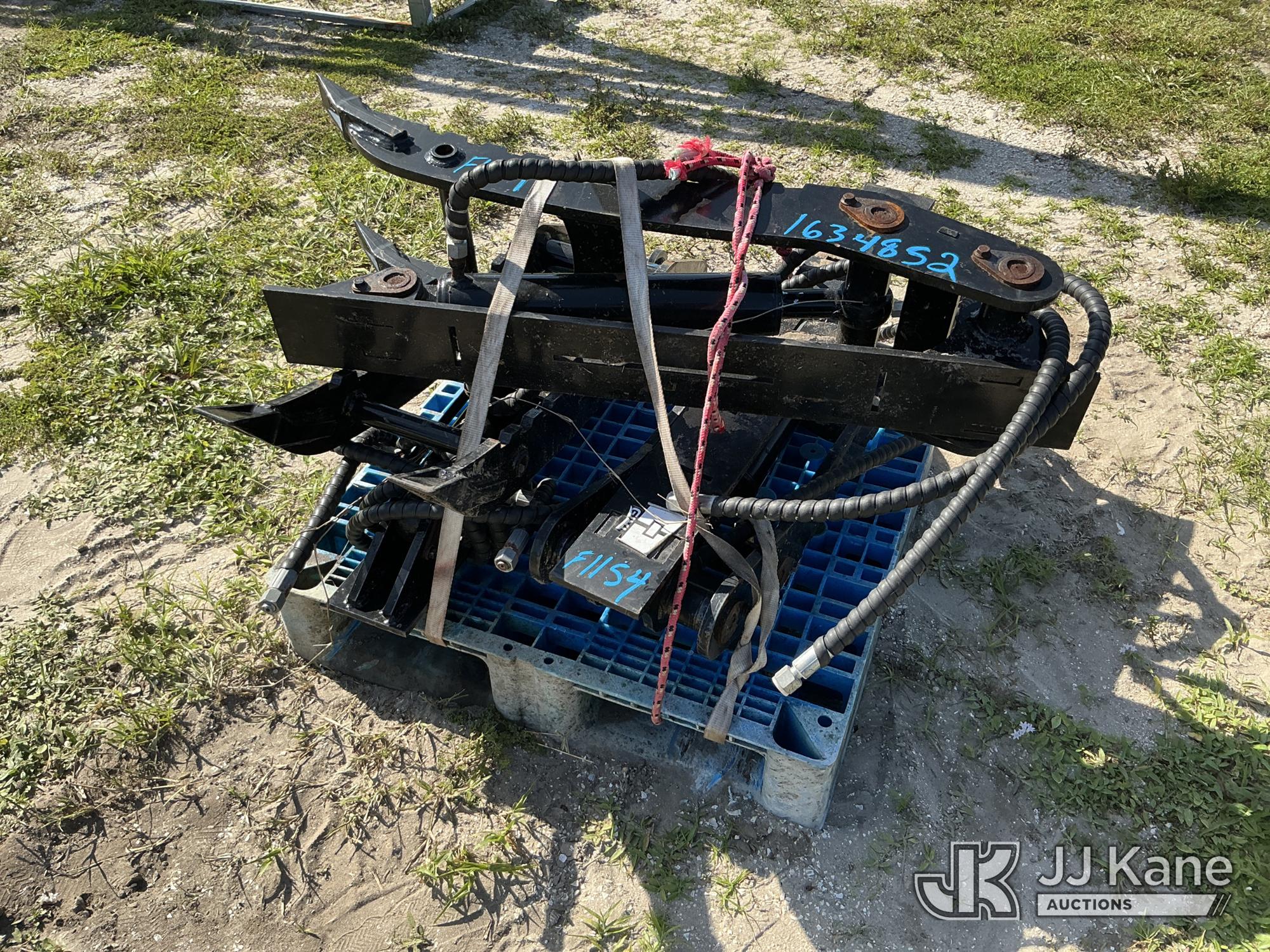 (3) Hydraulic Excavator Thumbs (Condition Unknown ) NOTE: This unit is being sold AS IS/WHERE IS via Timed Auction and is located in Thonotosassa