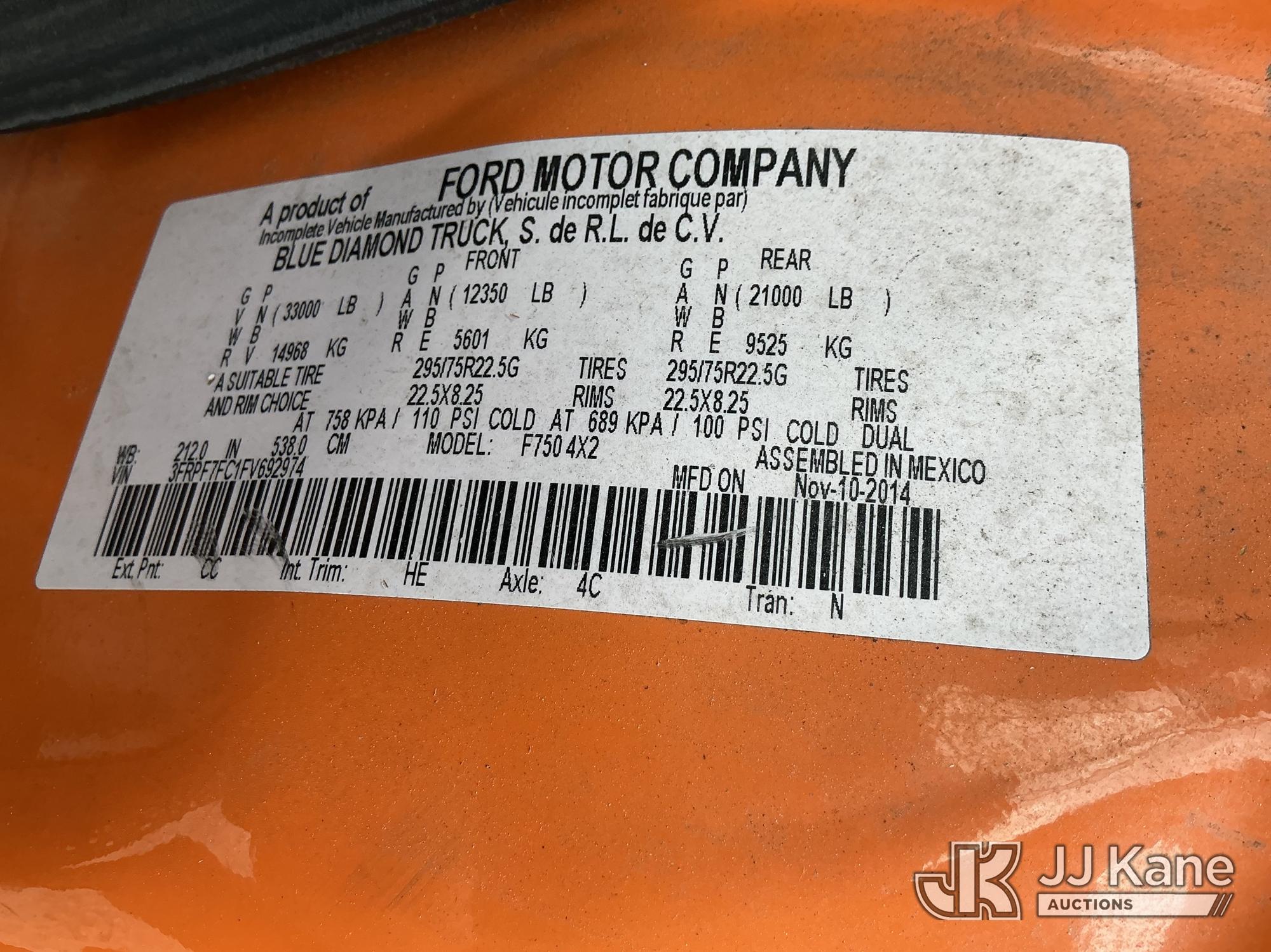 2015 Ford F750