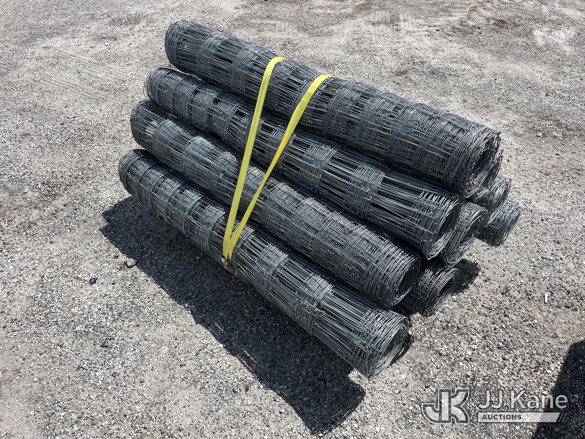 (10) Rolls 4'x100' Hot Dip 14ga Galvanized Fence (New