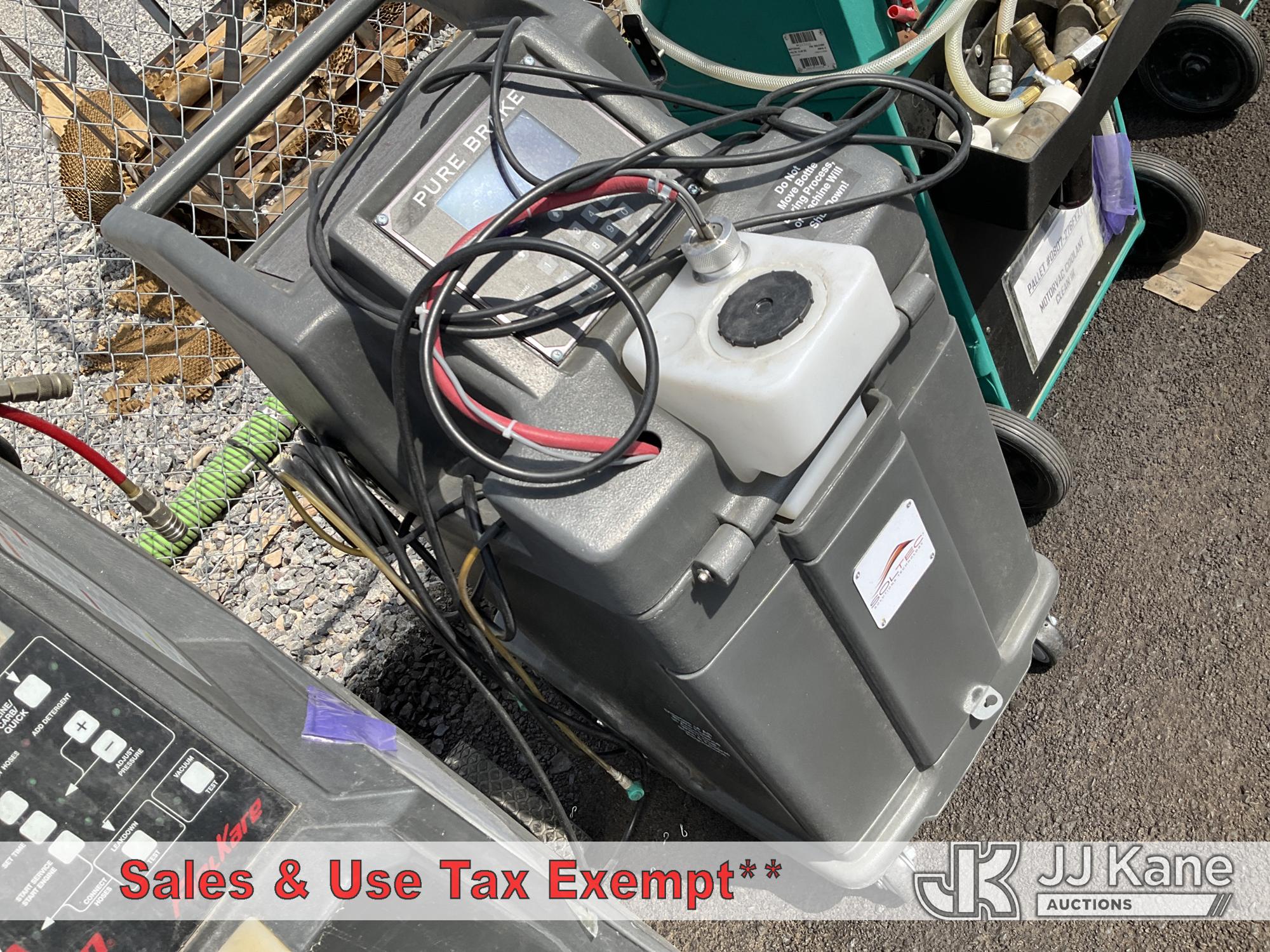 Soltec Pure Brake Machine. Model-98470 NOTE: This unit is being sold AS IS/WHERE IS via Timed Auction and is located in Las Vegas