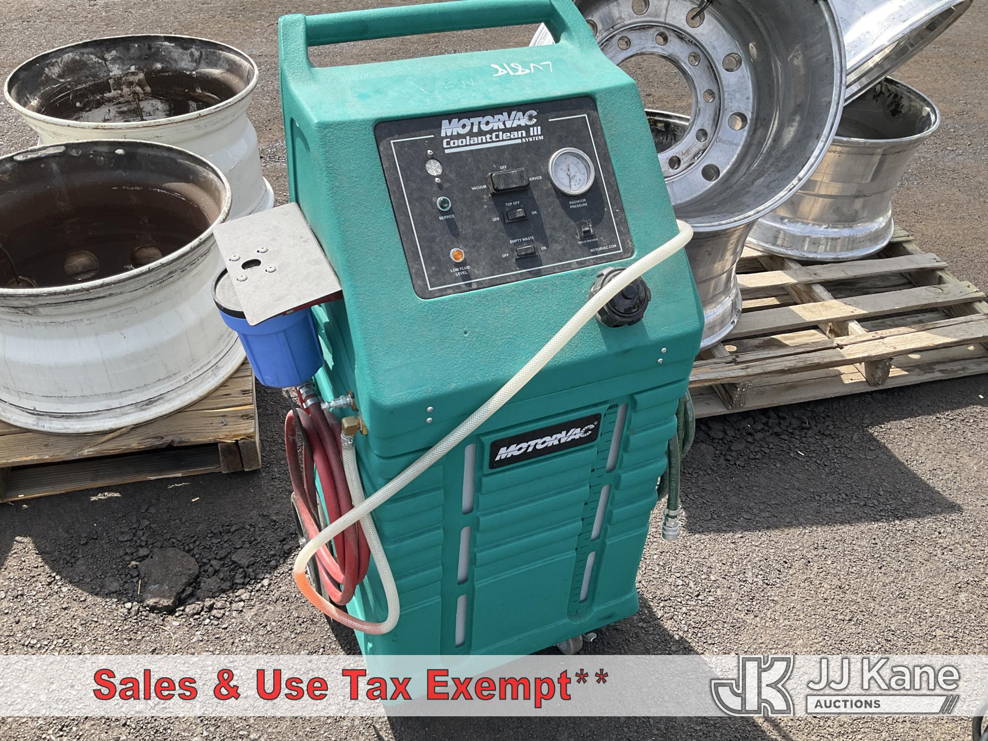 Motor Vac Coolant Clean III NOTE: This unit is being sold AS IS/WHERE IS via Timed Auction and is located in Las Vegas