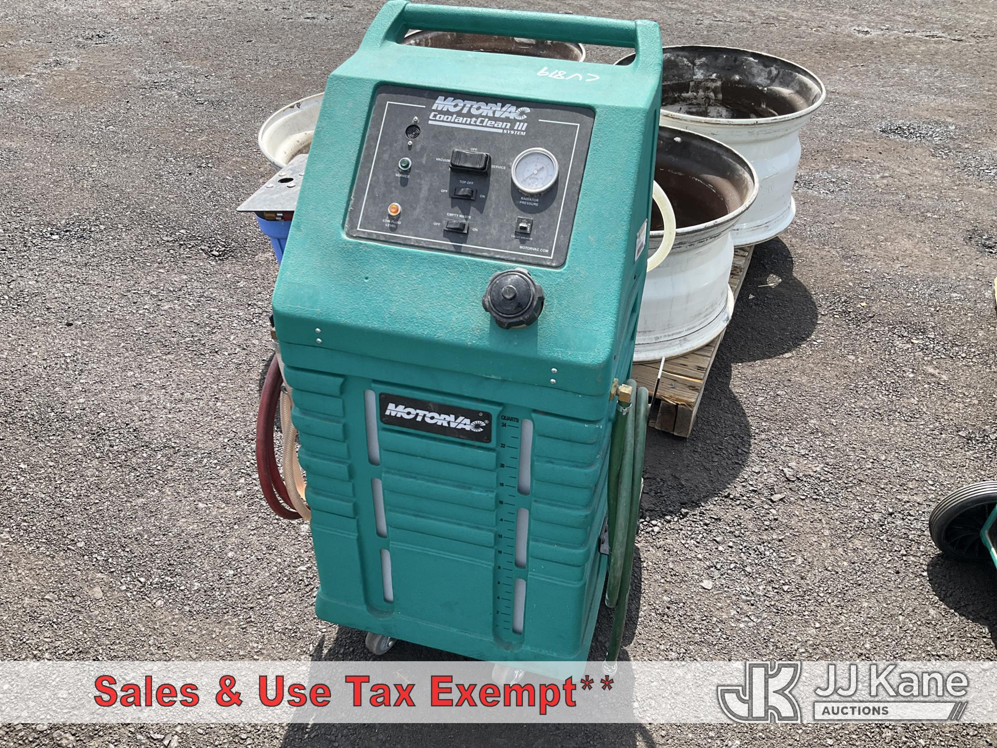 Motorvac Coolant Clean III NOTE: This unit is being sold AS IS/WHERE IS via Timed Auction and is located in Las Vegas