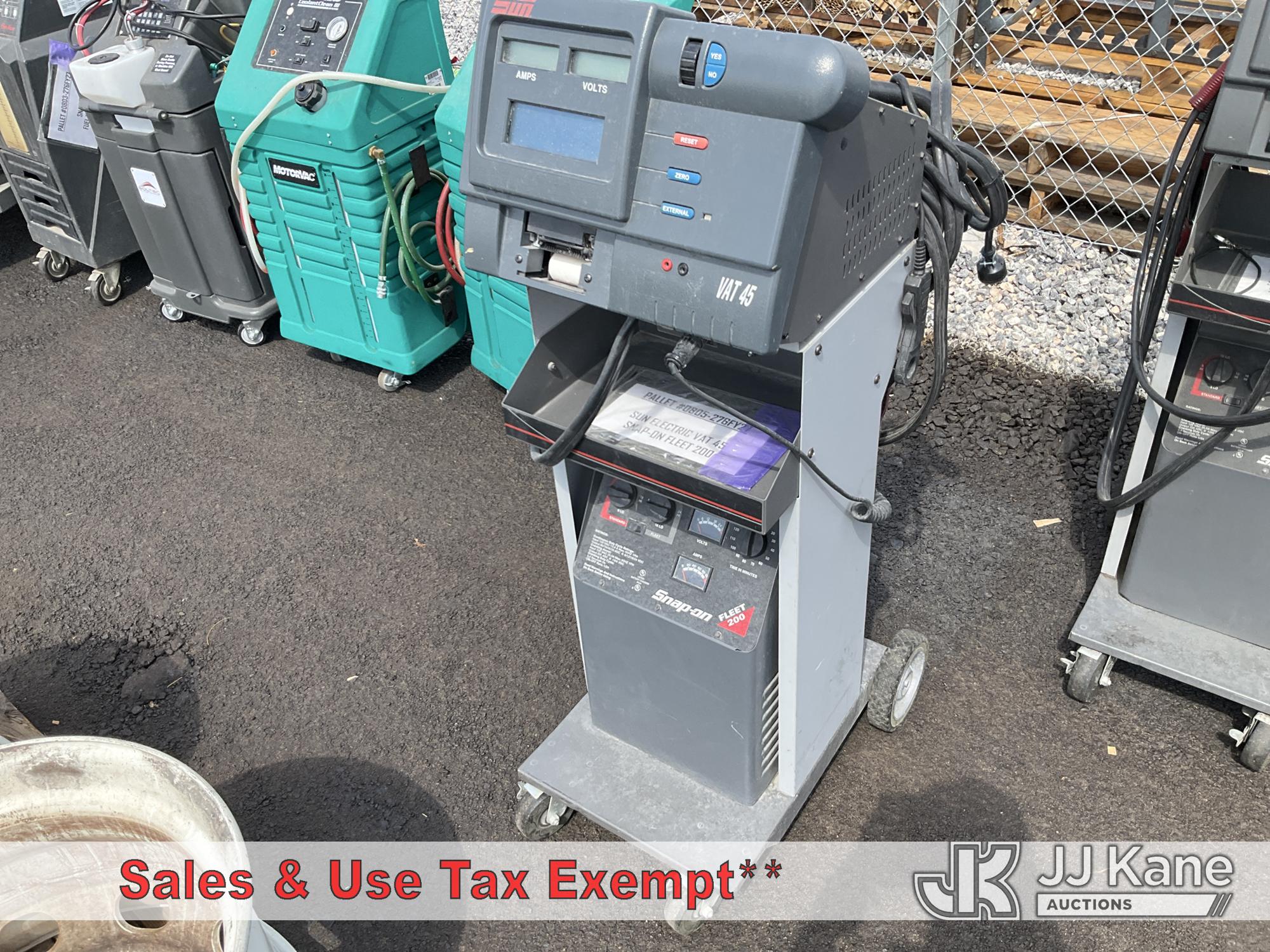 Sun VAT 45 And Snap On Fleet 200 NOTE: This unit is being sold AS IS/WHERE IS via Timed Auction and is located in Las Vegas