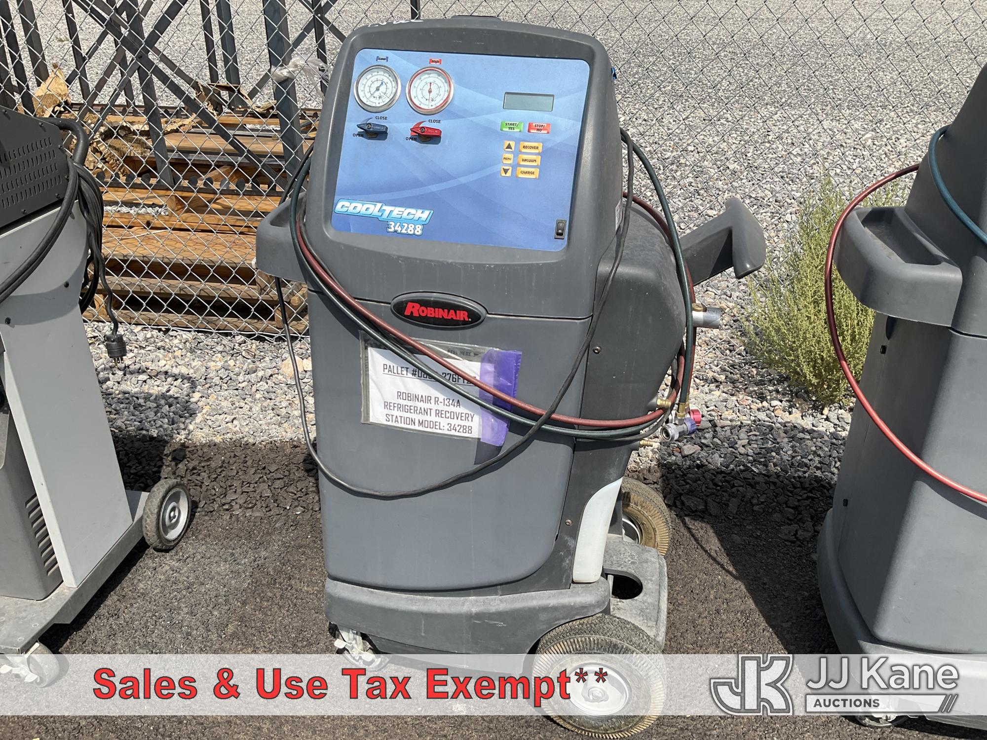 RobinAir AC Recovery Machine NOTE: This unit is being sold AS IS/WHERE IS via Timed Auction and is located in Las Vegas