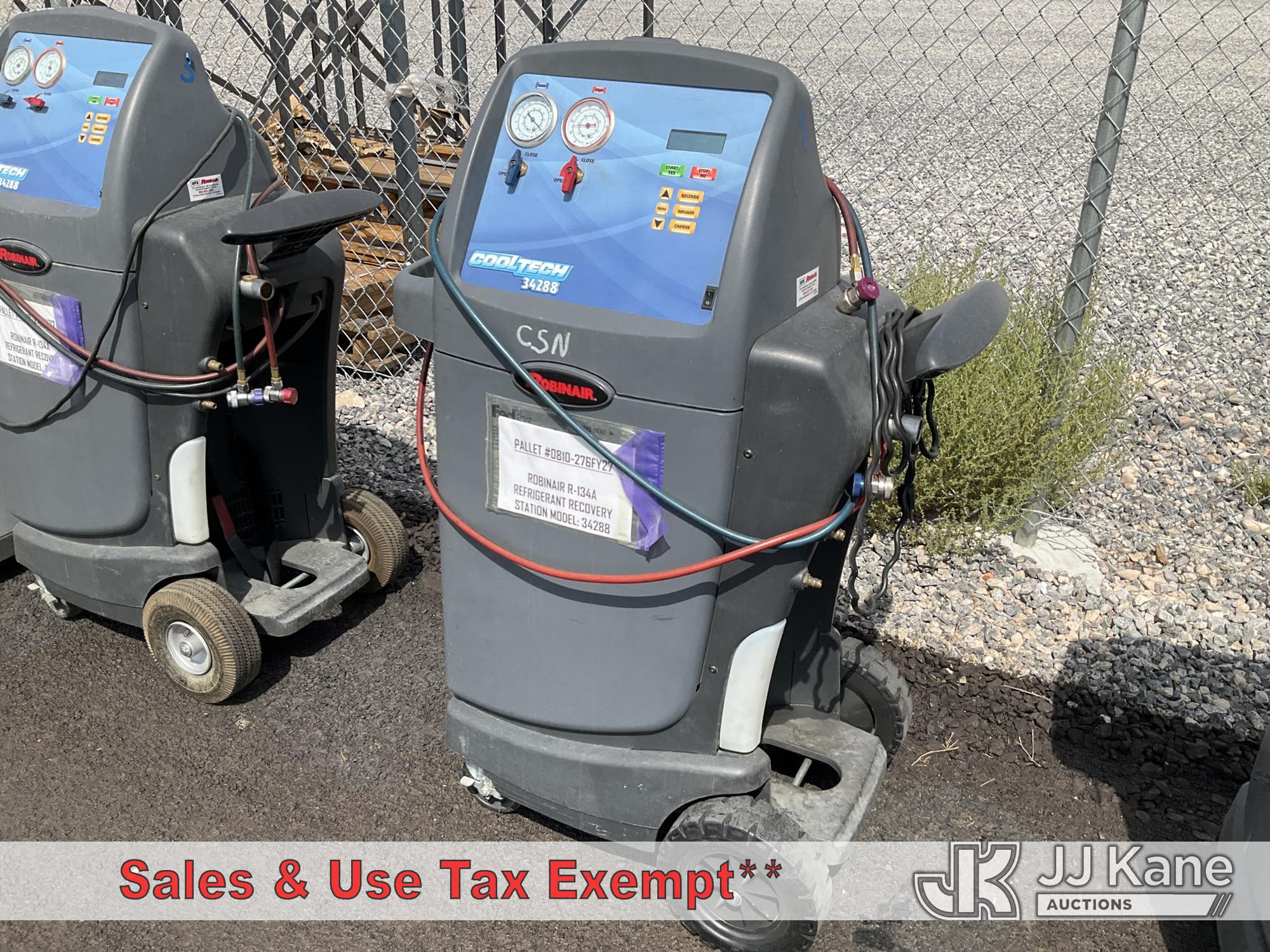 RobinAir AC Recovery Machine NOTE: This unit is being sold AS IS/WHERE IS via Timed Auction and is located in Las Vegas