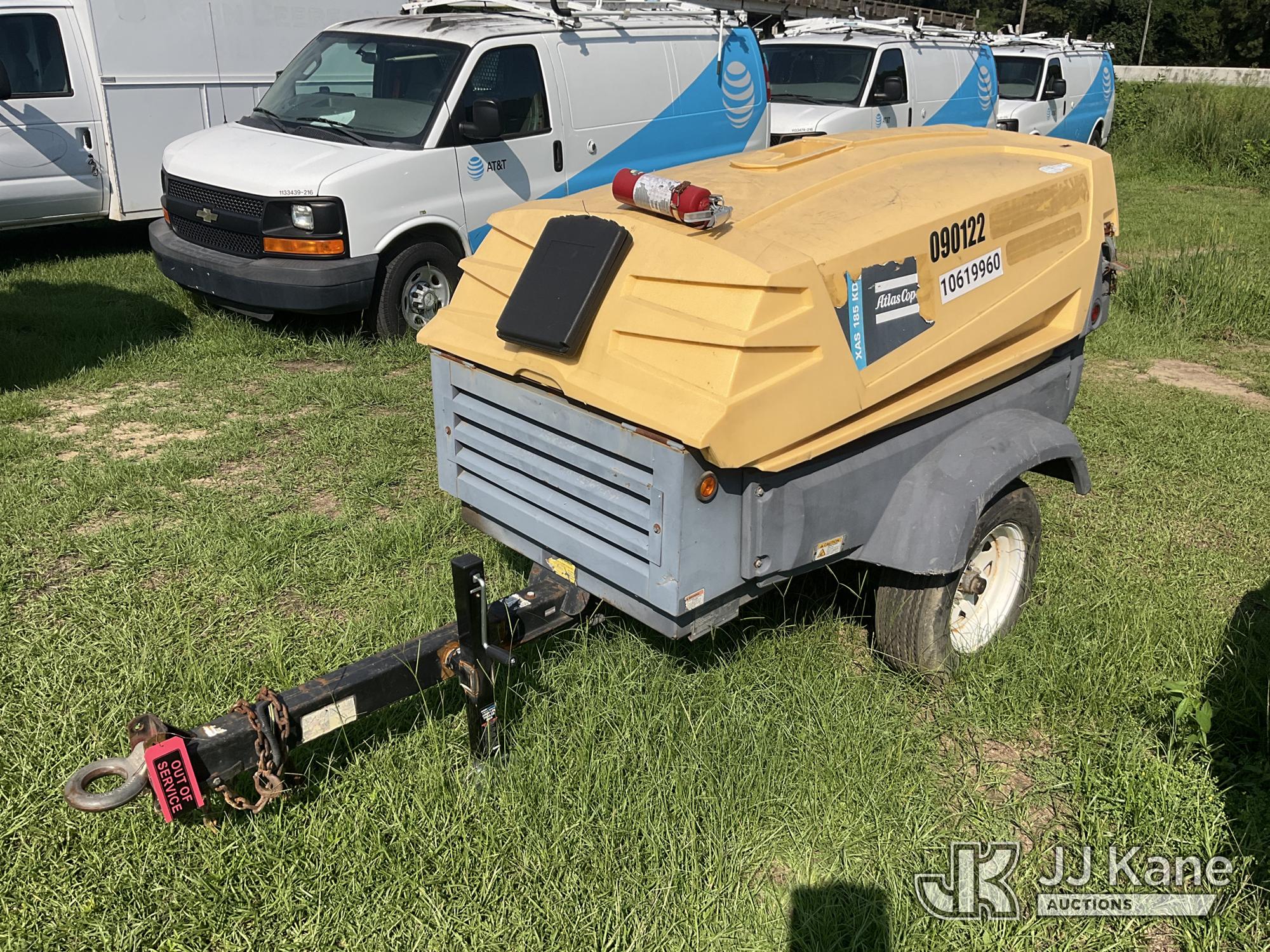 2009 Atlas Copco XAS185 KD Portable Air Compressor