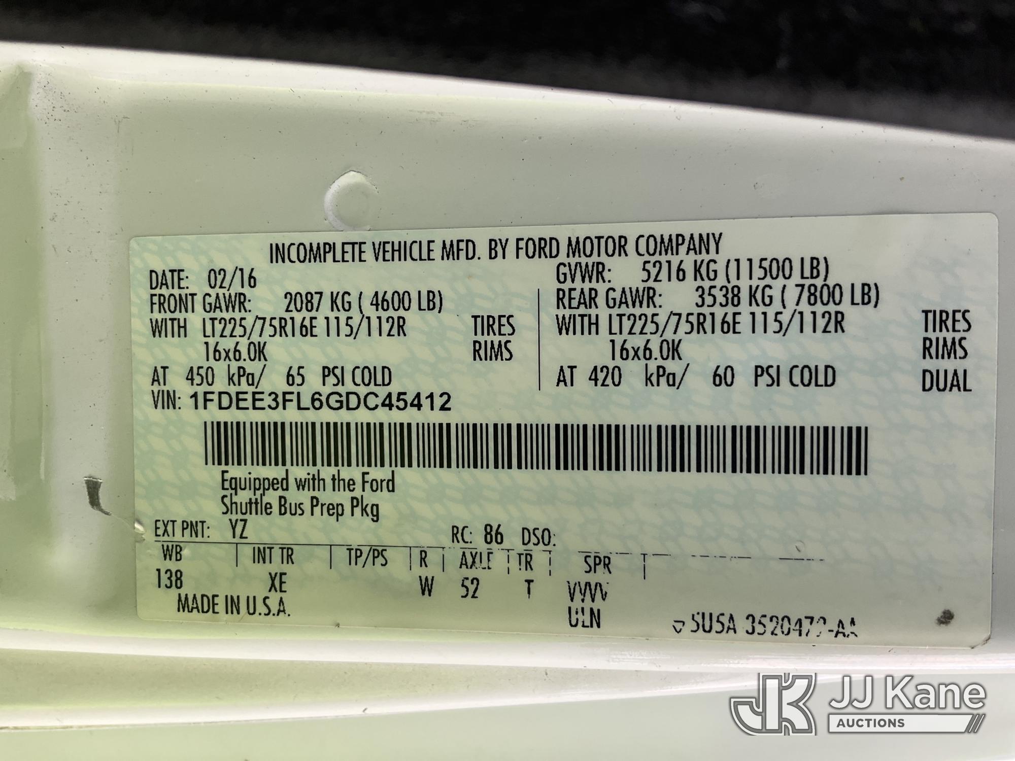 2016 Ford E350