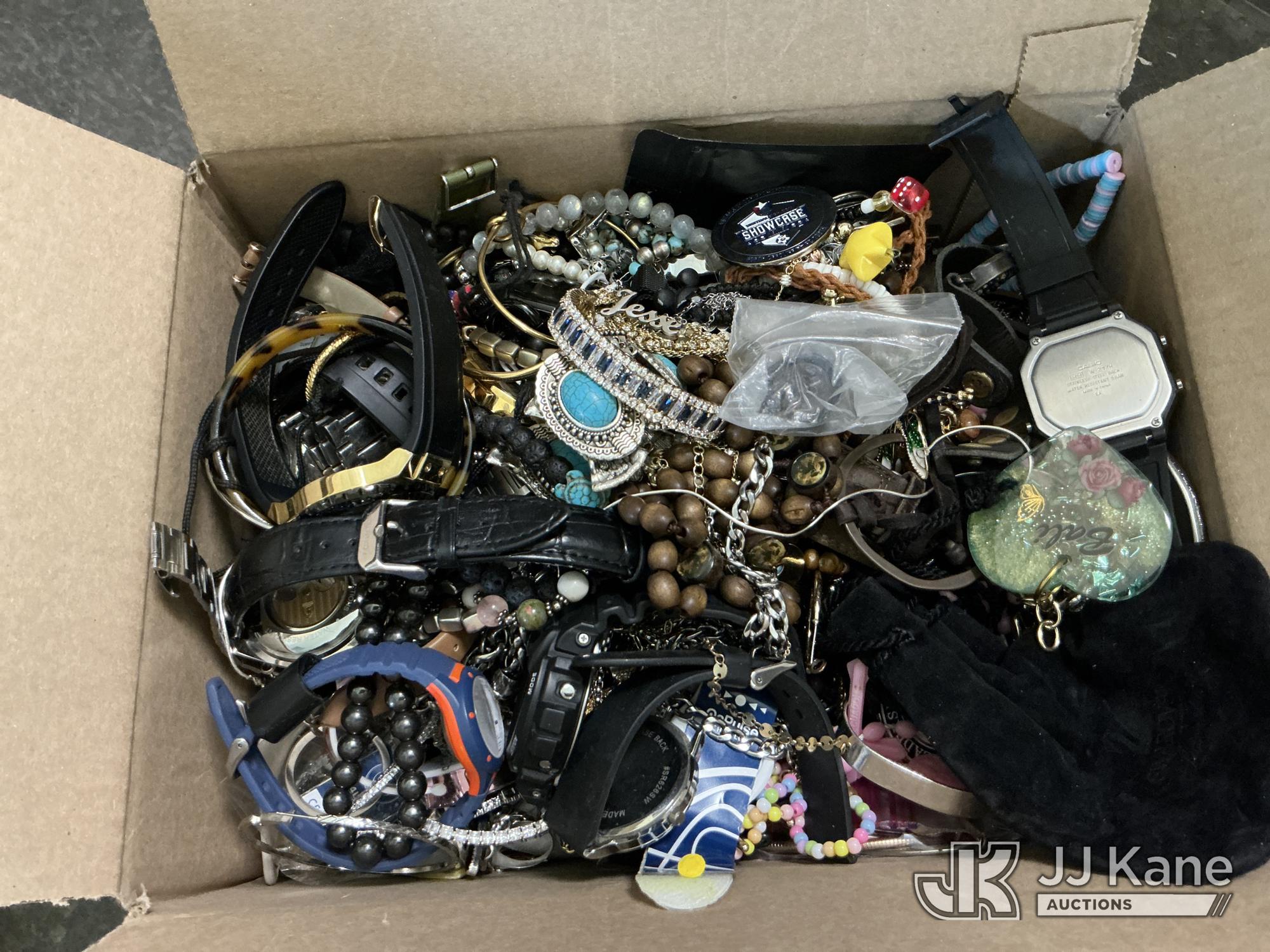 Box w/ Watches & Jewelry NOTE: This unit is being sold AS IS/WHERE IS via Timed Auction and is located in Salt Lake City