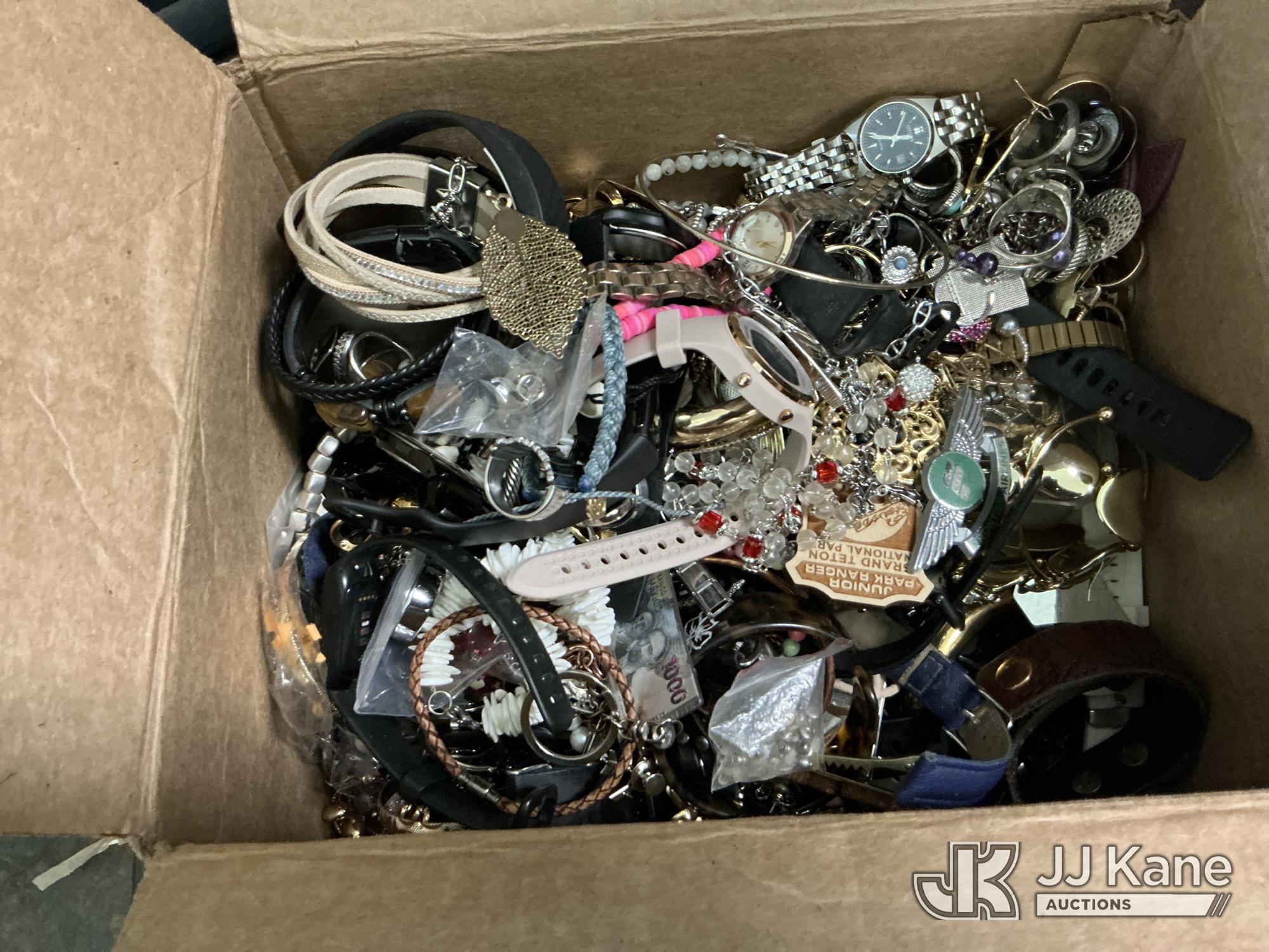 Box w/ Watches & Jewelry NOTE: This unit is being sold AS IS/WHERE IS via Timed Auction and is located in Salt Lake City