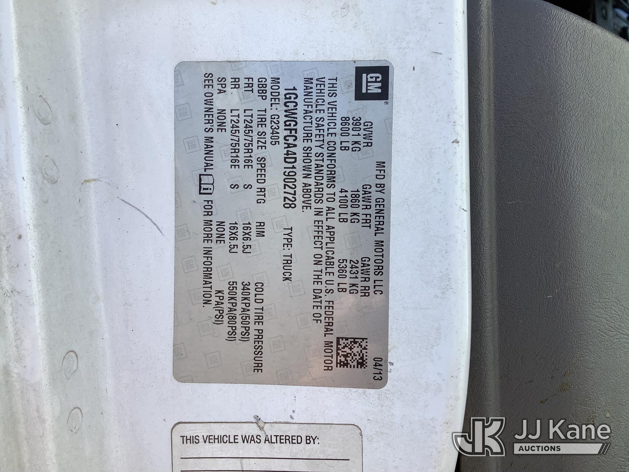 2013 Chevrolet Express G2500