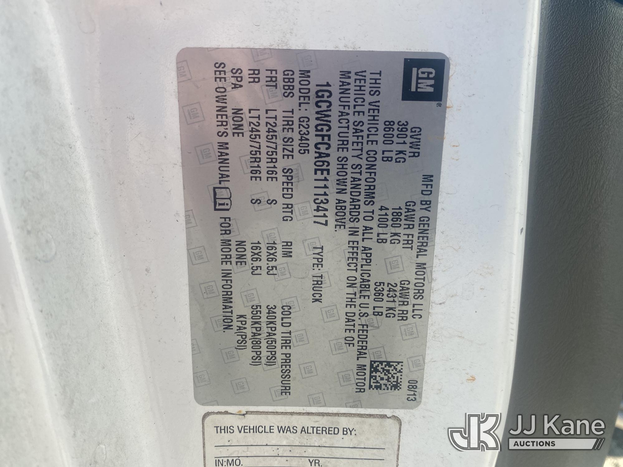 2014 Chevrolet EXPRESS G2500