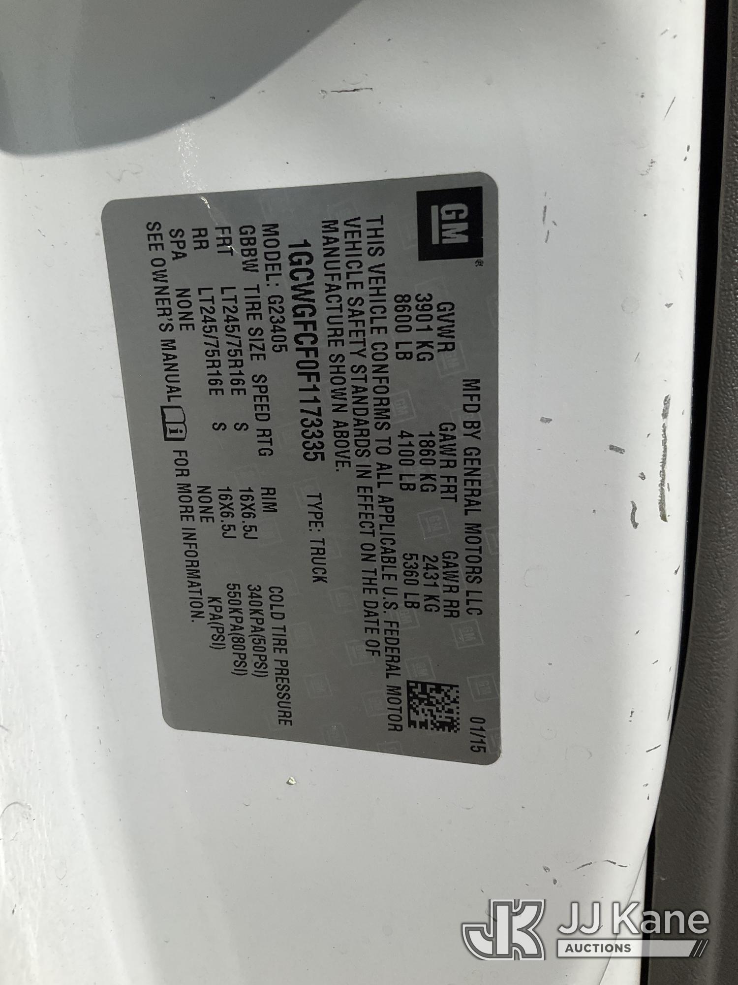 2015 Chevrolet EXPRESS 2500