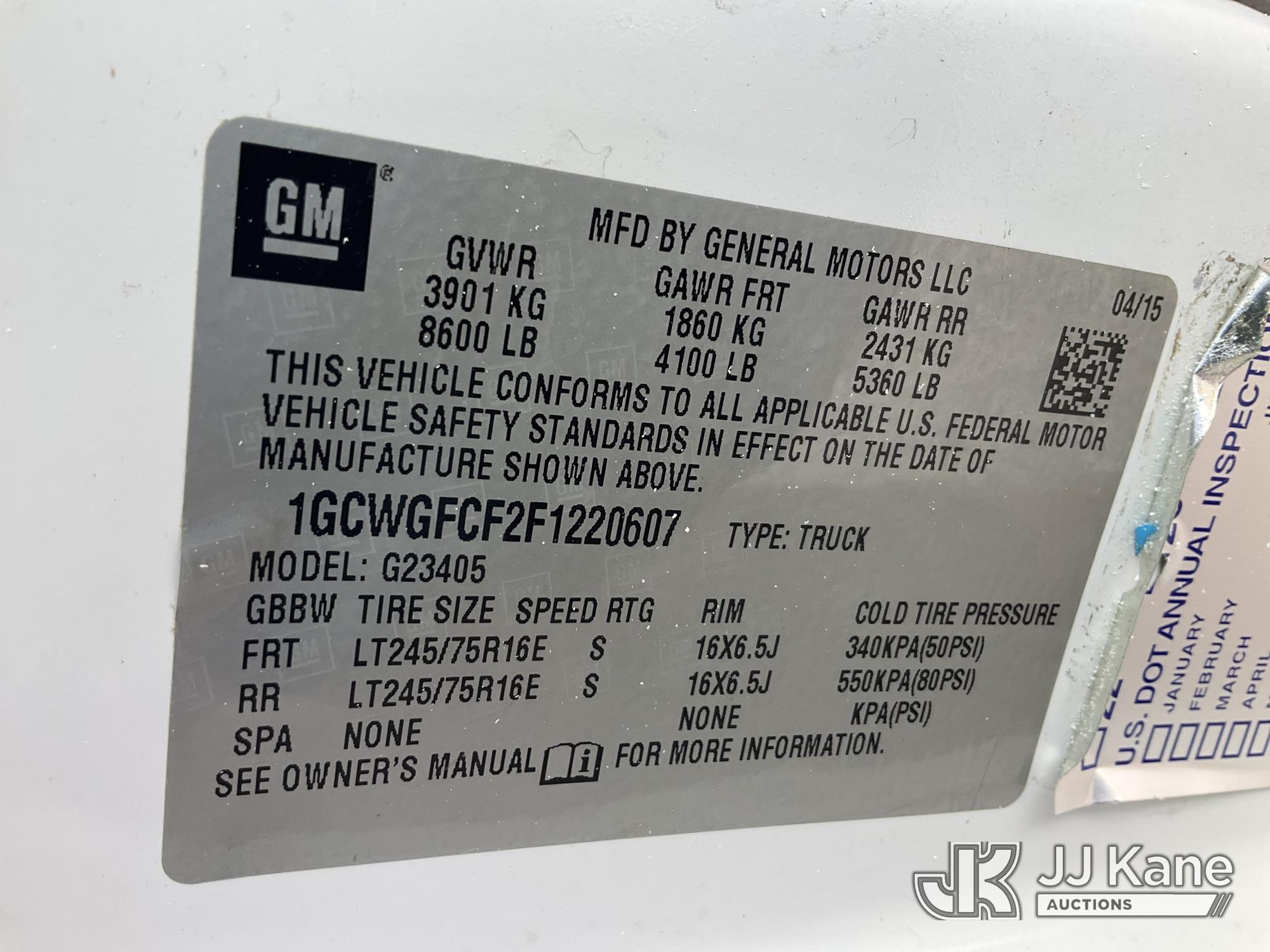 2015 Chevrolet EXPRESS G2500