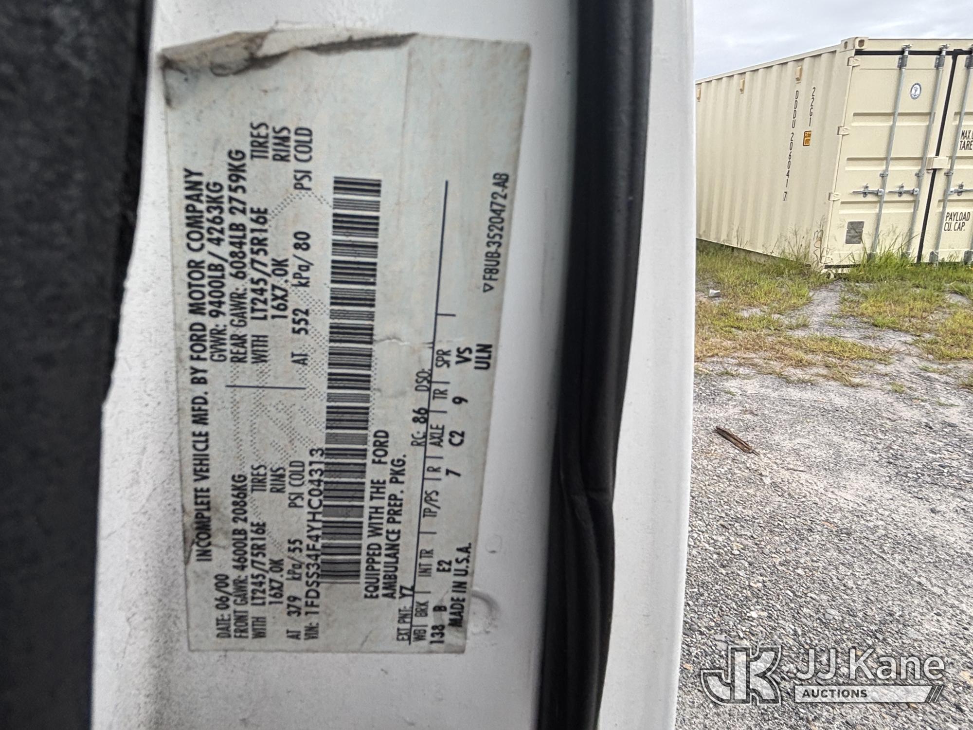 2000 Ford ECONOLINE E-350 SD