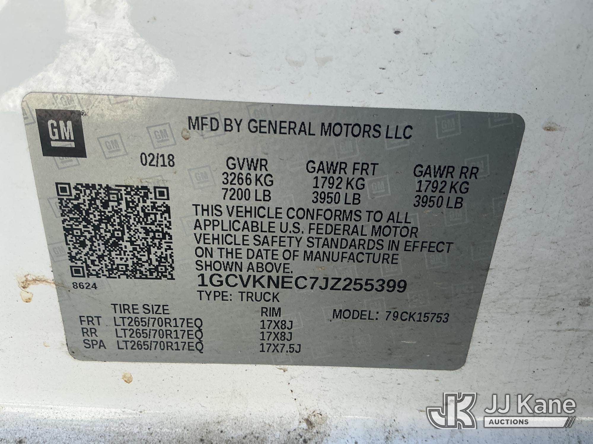 2018 Chevrolet SILVERADO 1500