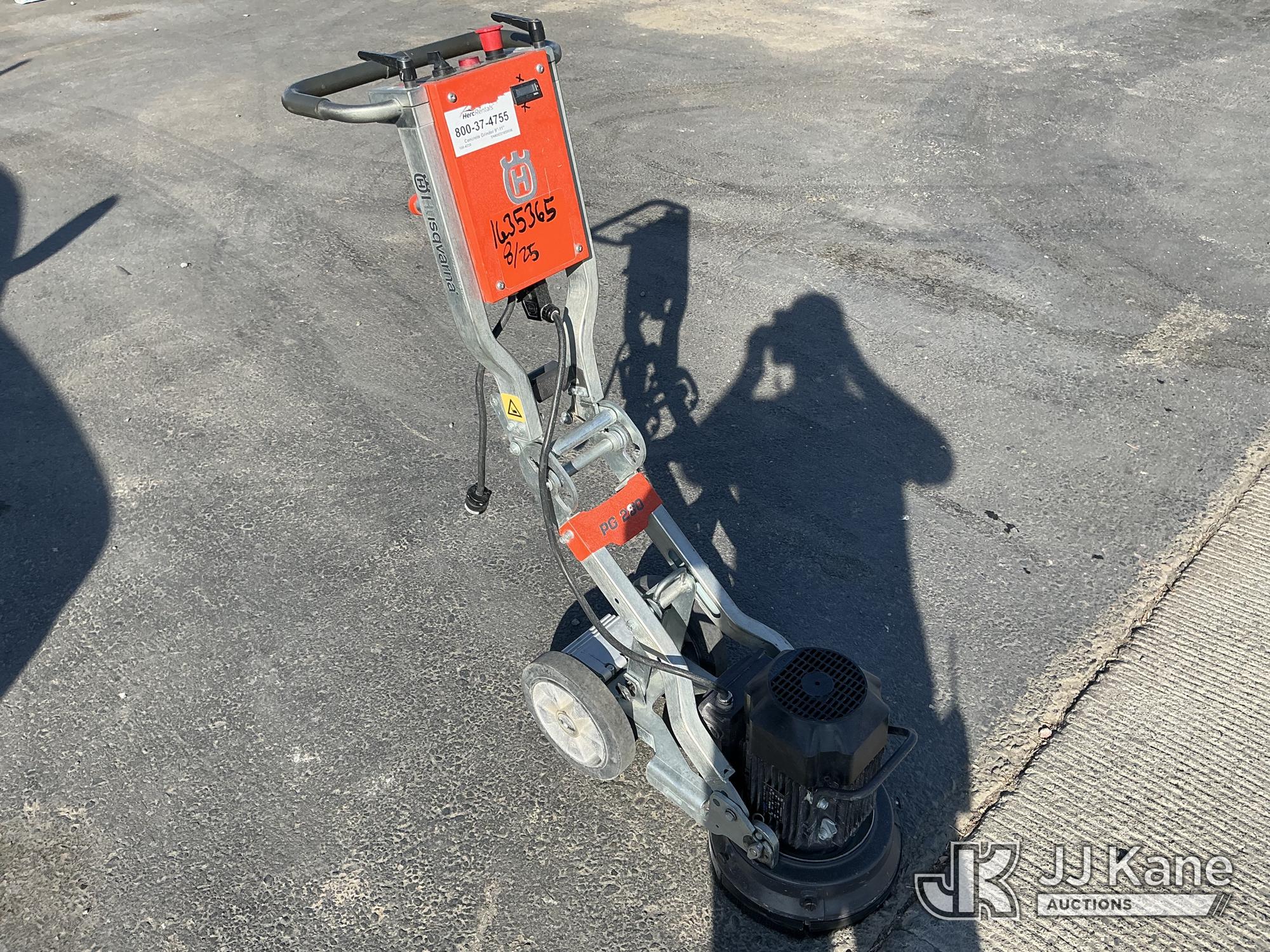 Husqvarna PG280 Electric Concrete Grinder (Conditions Unknown)(Used) NOTE: This unit is being sold AS IS/WHERE IS via Timed Auction and is located in Dixon