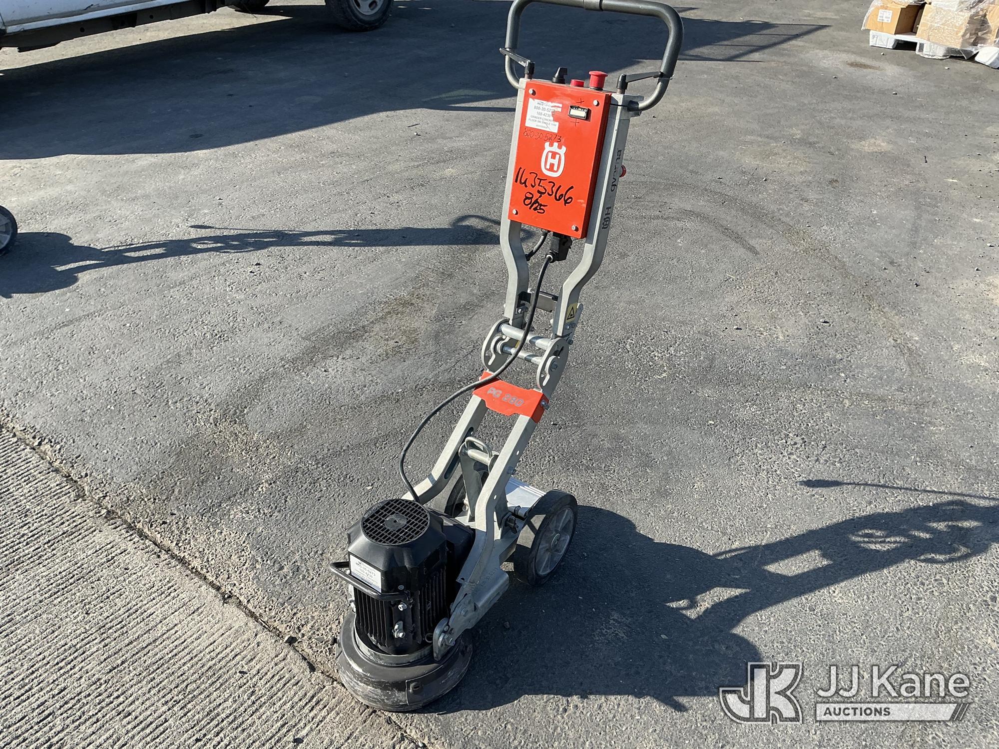 Husqvarna PG280 Electric Concrete Grinder (Conditions Unknown)(Used) NOTE: This unit is being sold AS IS/WHERE IS via Timed Auction and is located in Dixon